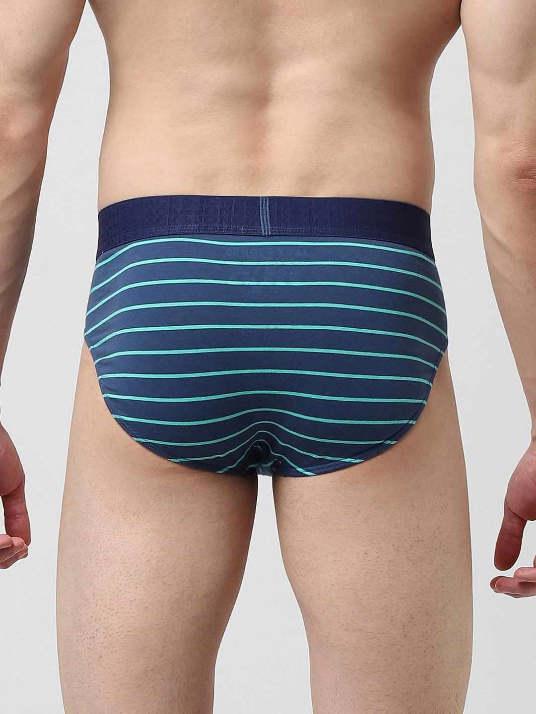 Blue Striped Briefs