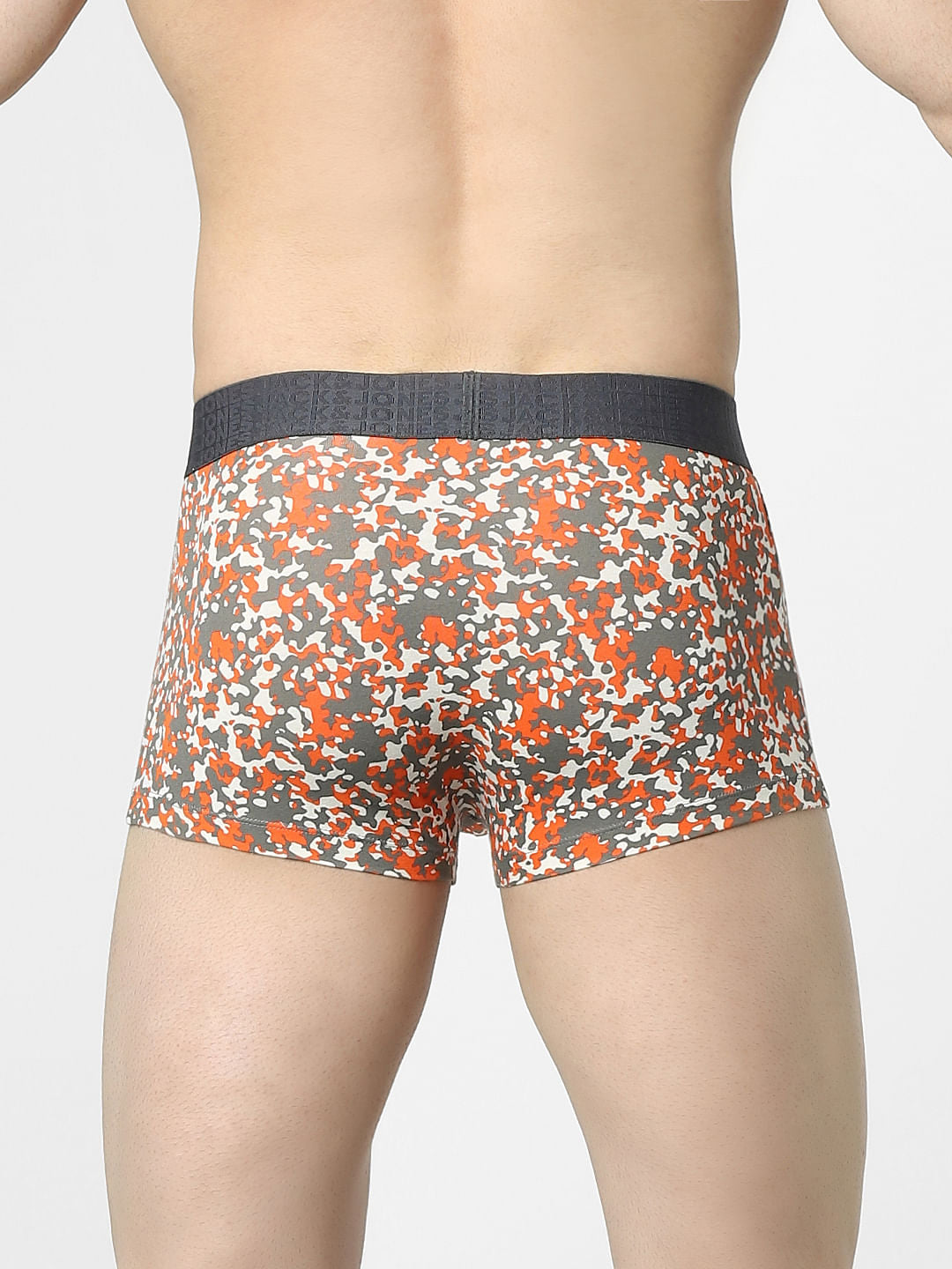 Grey Camo Print Trunks