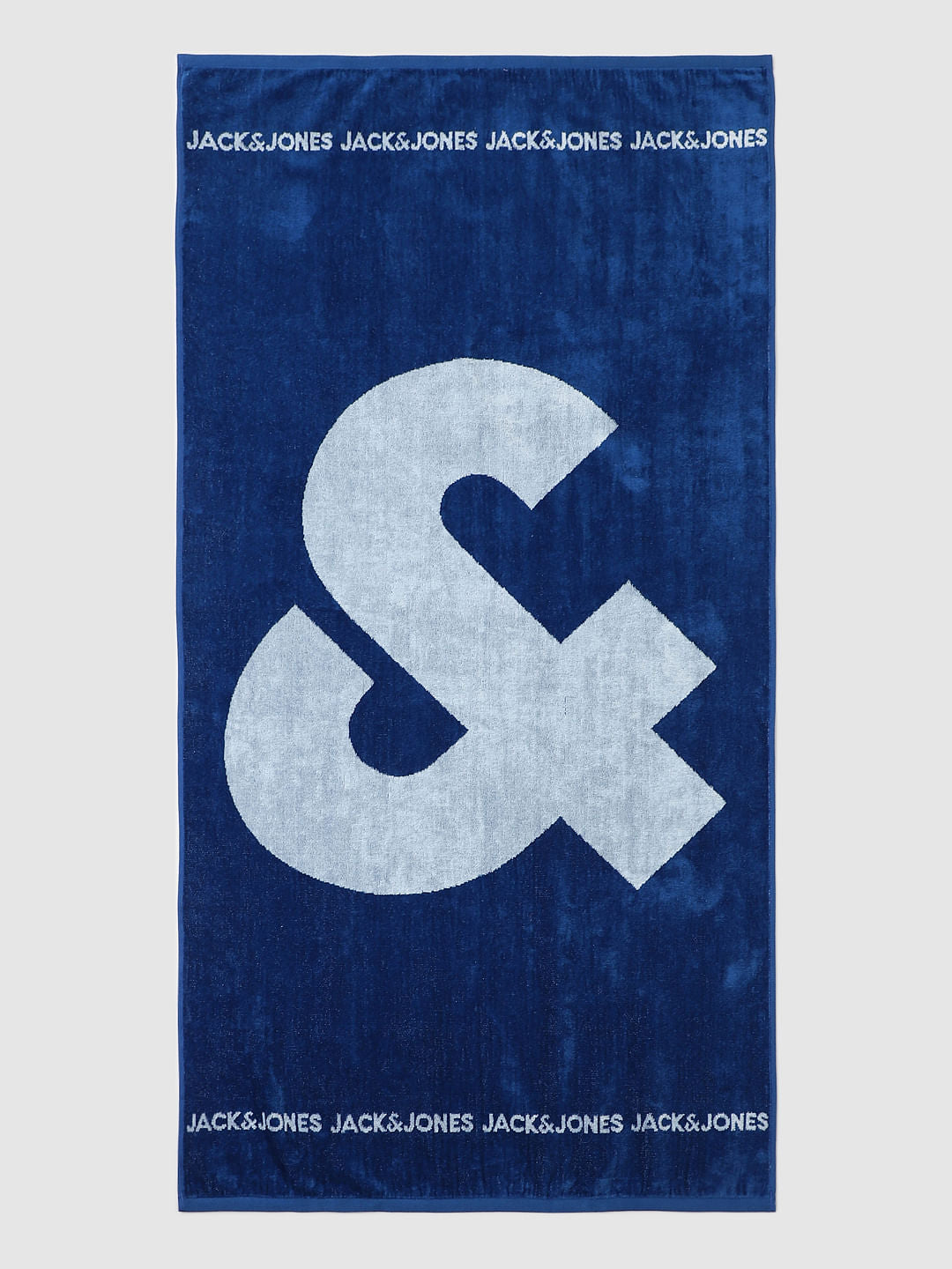 Grey Logo Print Towel