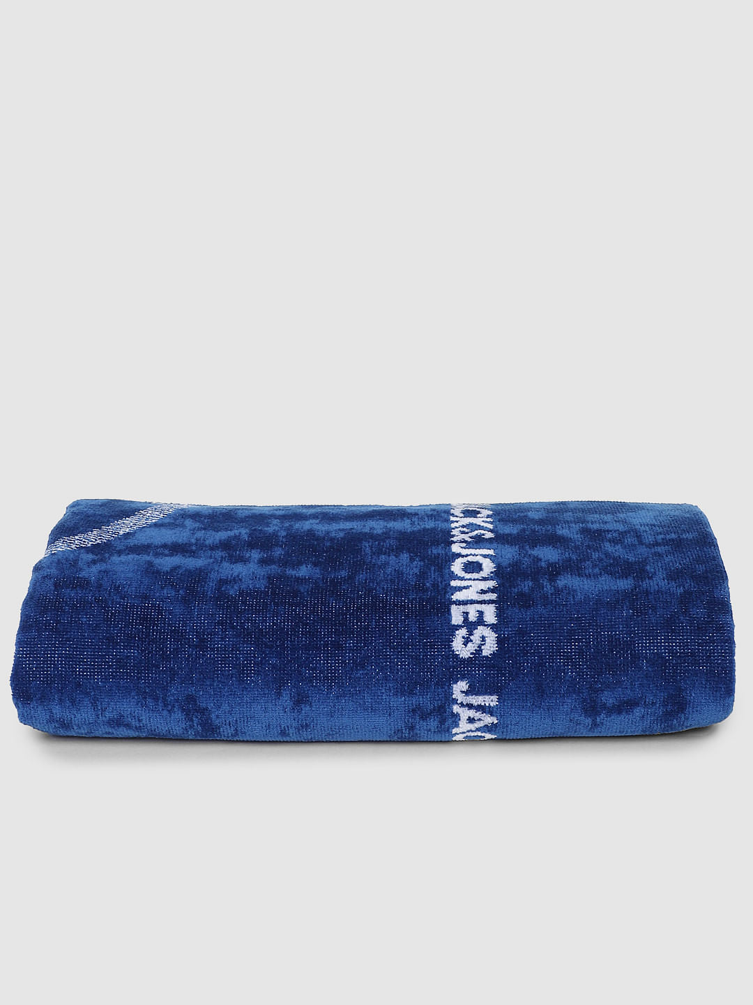 Dark Blue Logo Print Towel