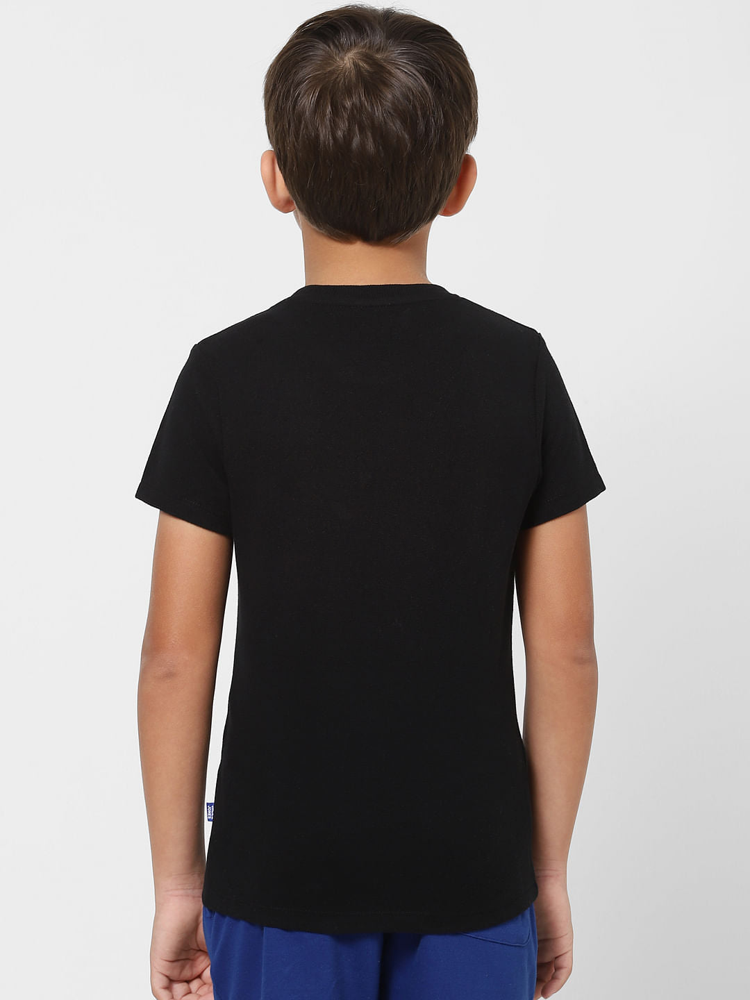 BOYS X PAC-MAN BLACK LOGO PRINT CREW NECK T-SHIRT