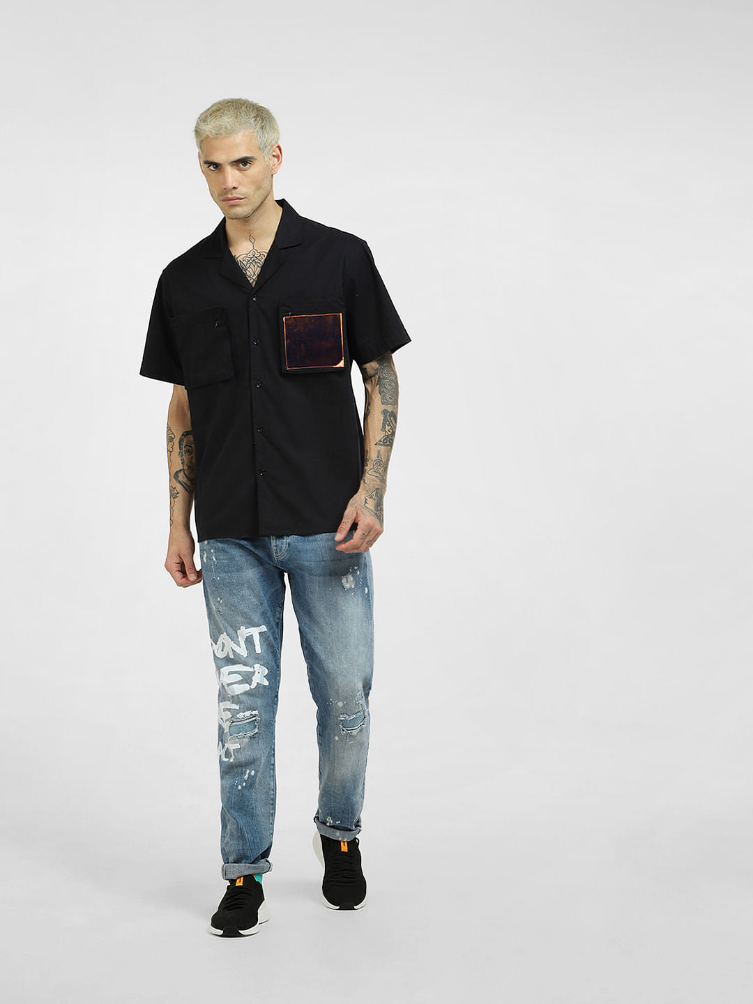 Green Oversized Half Sleeves Shirt