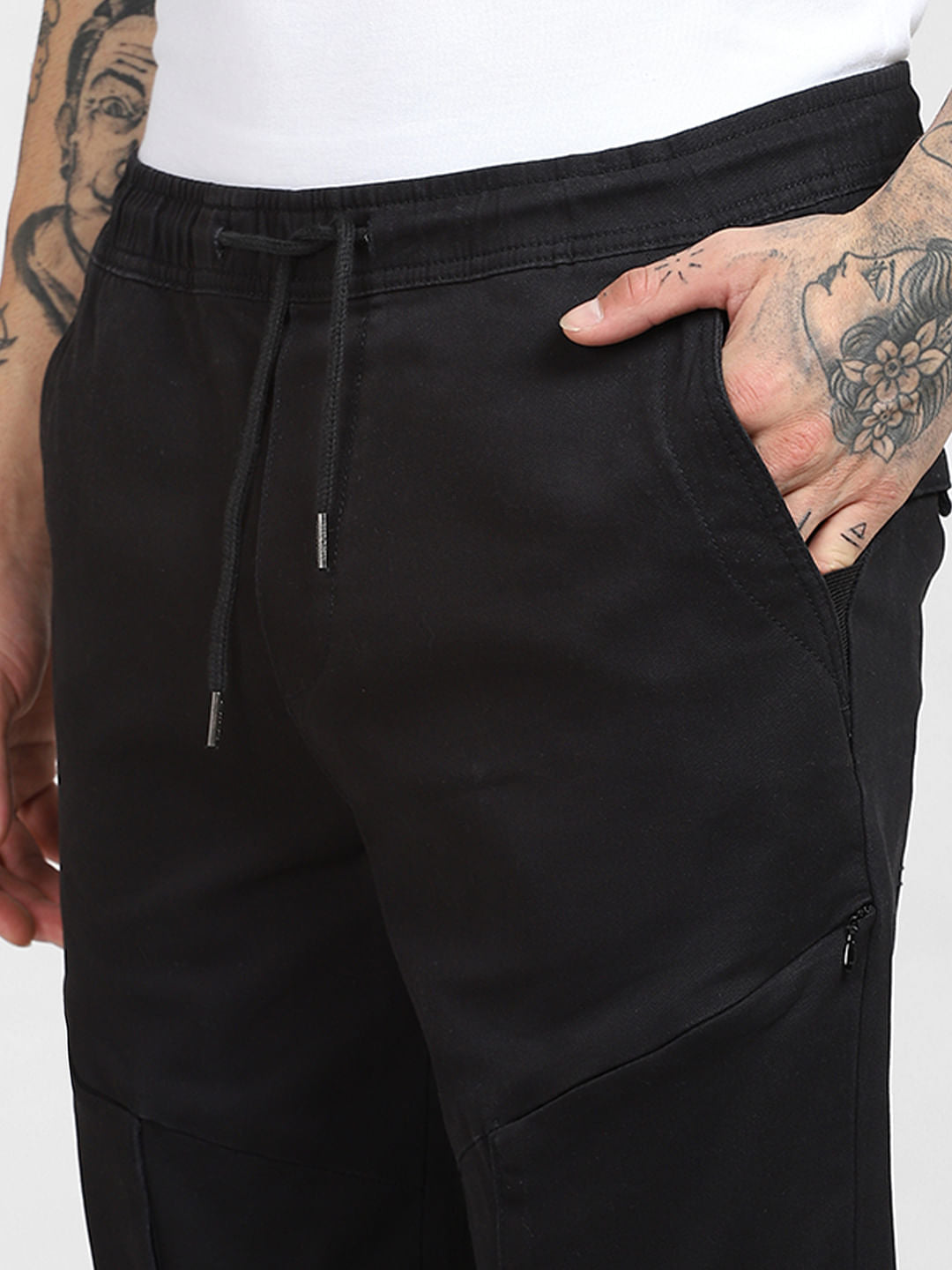 Black Mid Rise Sweatpants