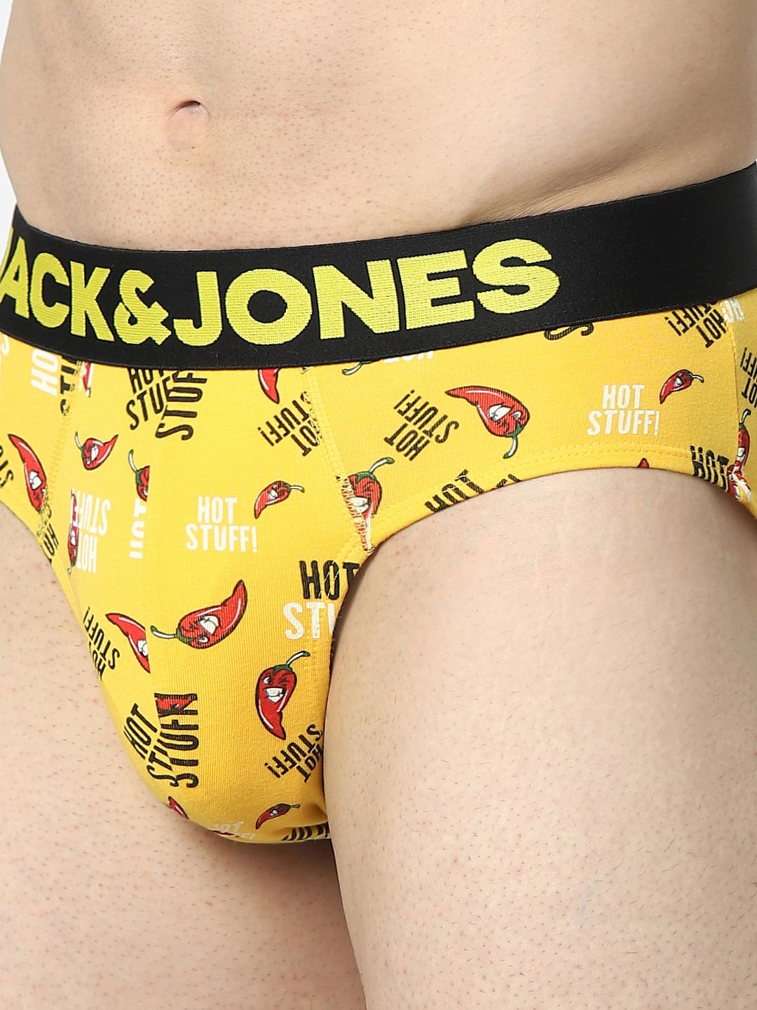 Yellow All Over Print Briefs