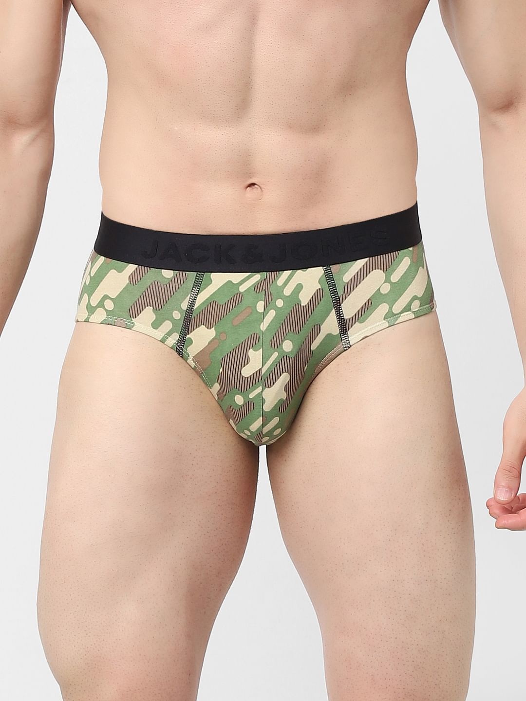 Green Printed Briefs