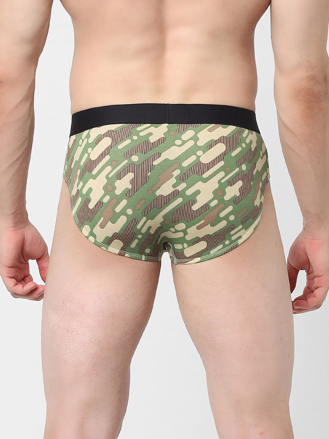 Green Printed Briefs