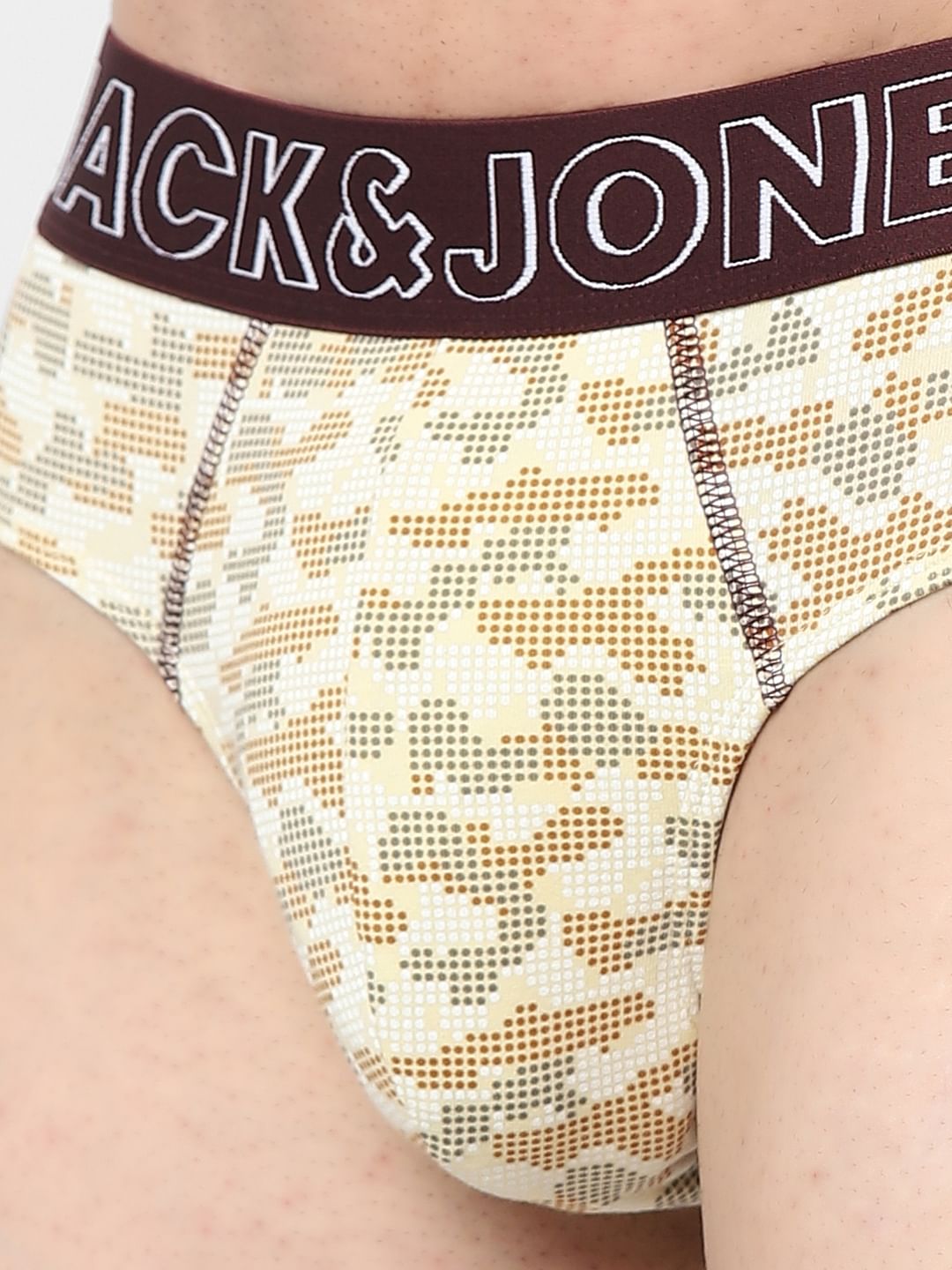 Beige Printed Briefs
