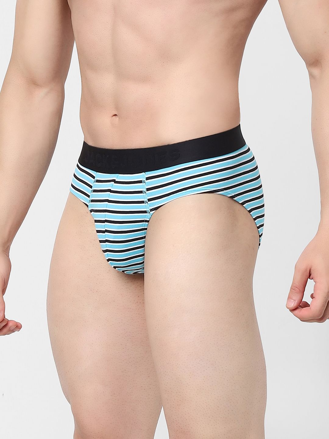 Blue Striped Briefs
