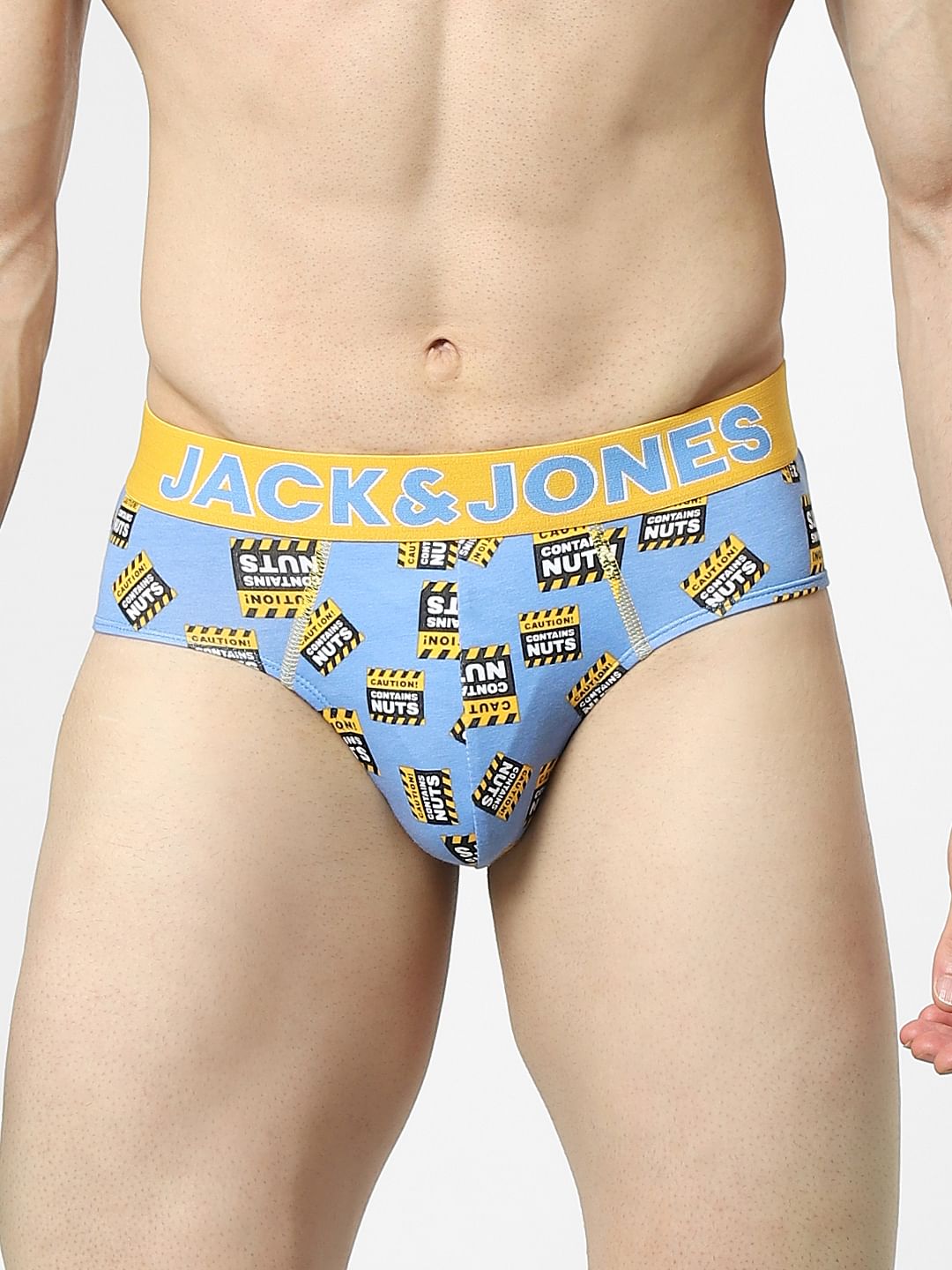 Blue Graphic Print Briefs