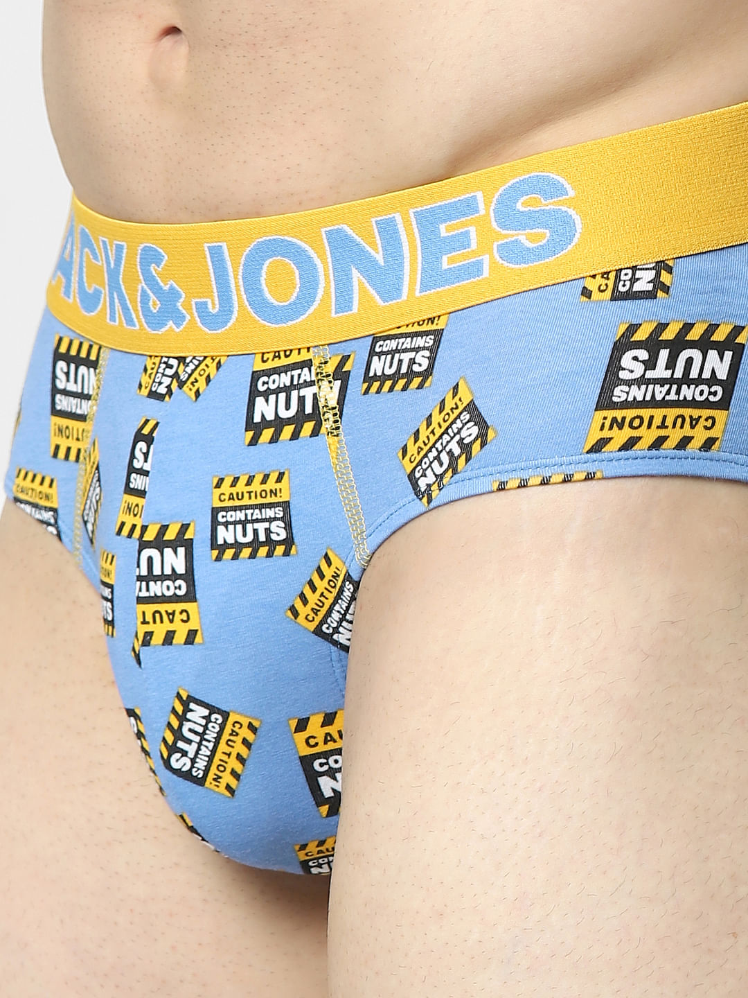 Blue Graphic Print Briefs
