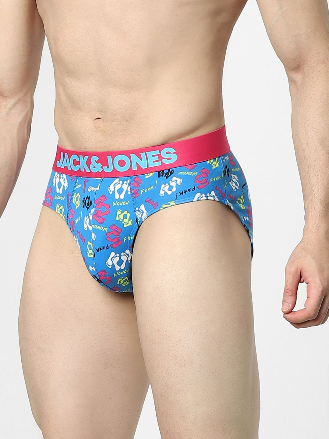 Blue Graphic Print Briefs