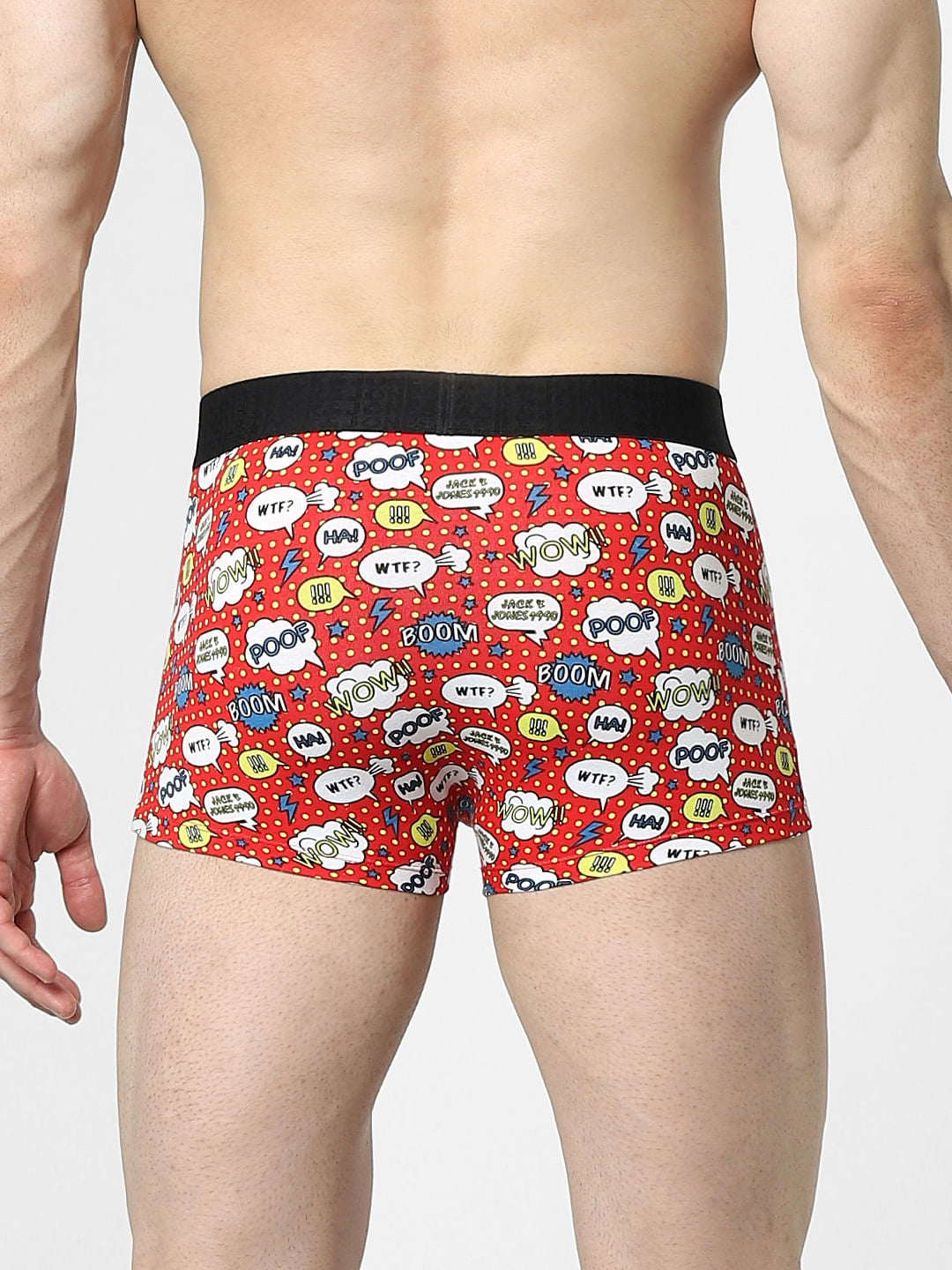 Red Printed Trunks