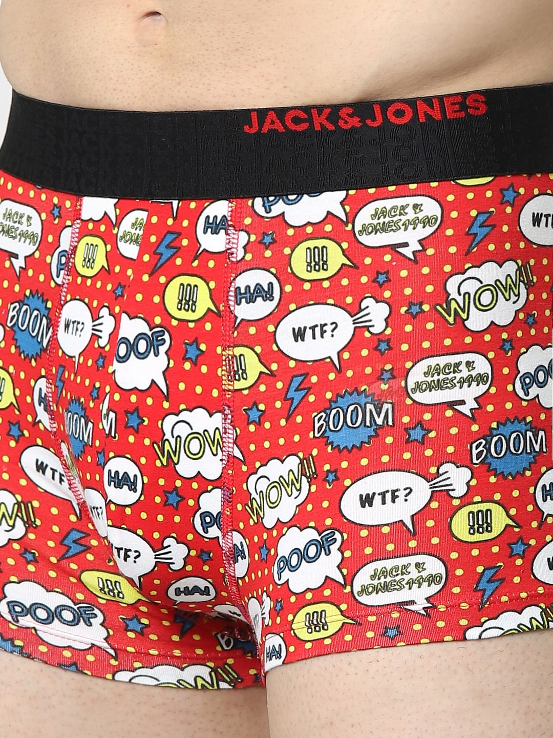 Red Printed Trunks
