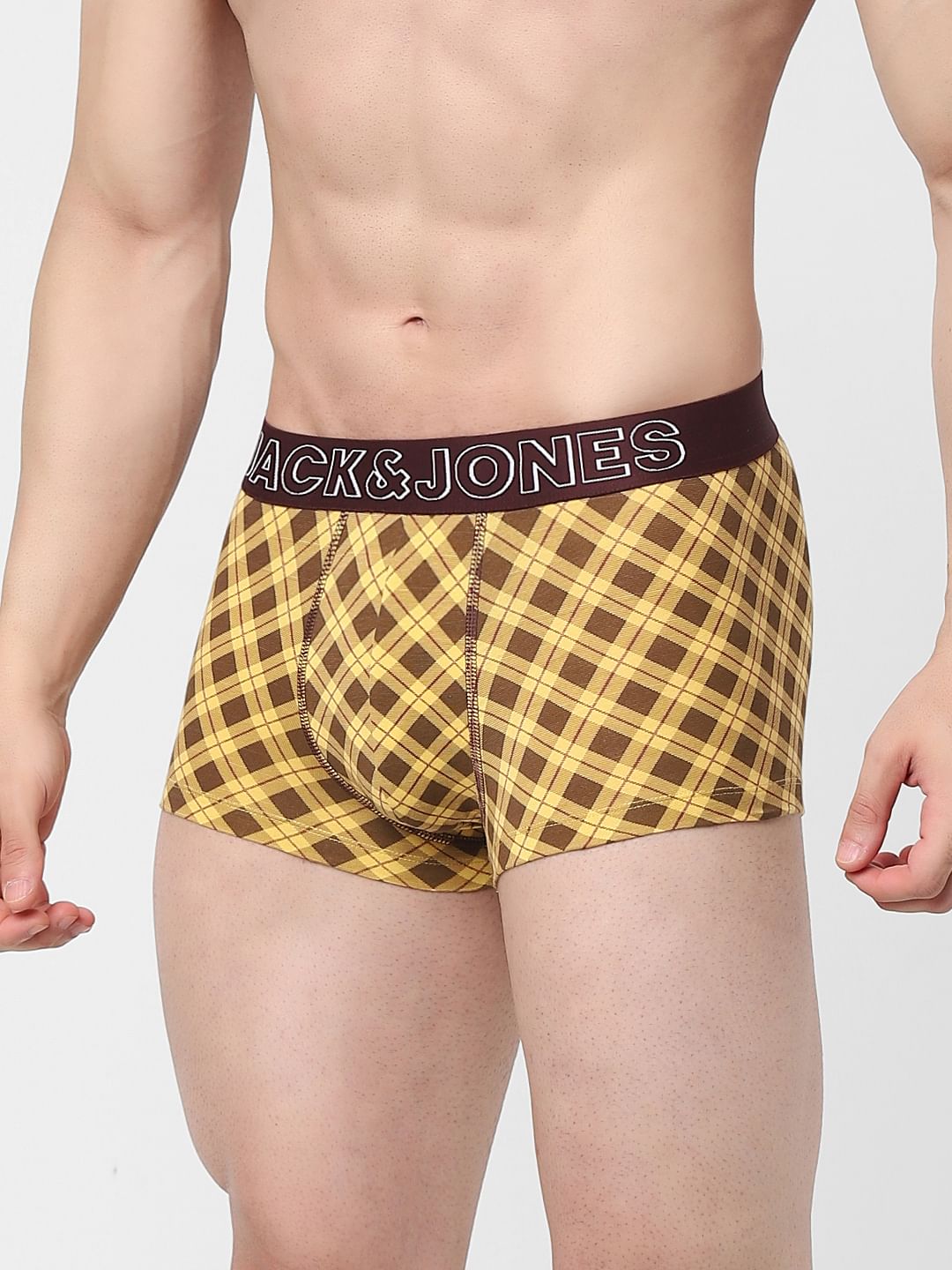 Yellow Printed Trunks