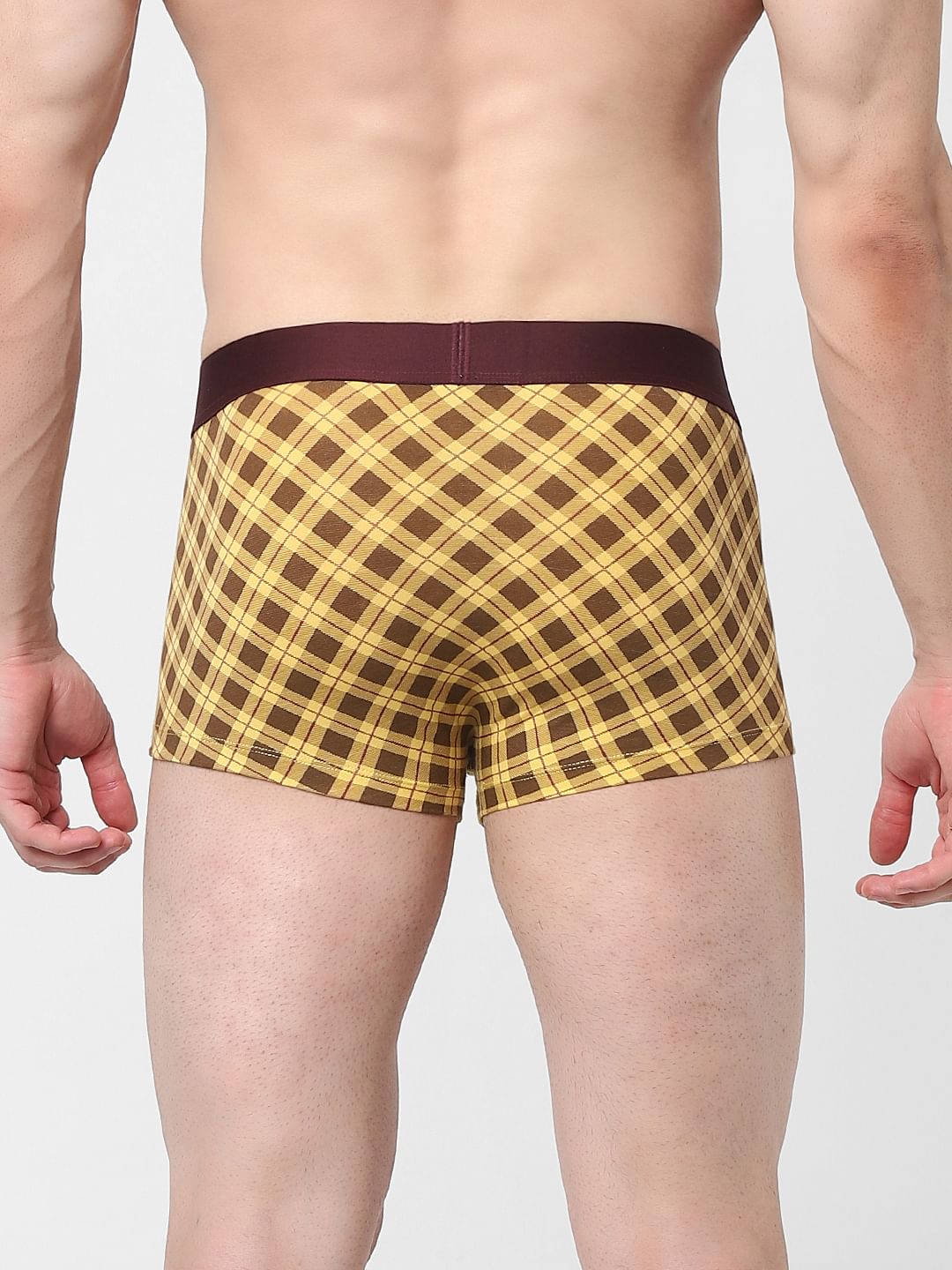Yellow Printed Trunks