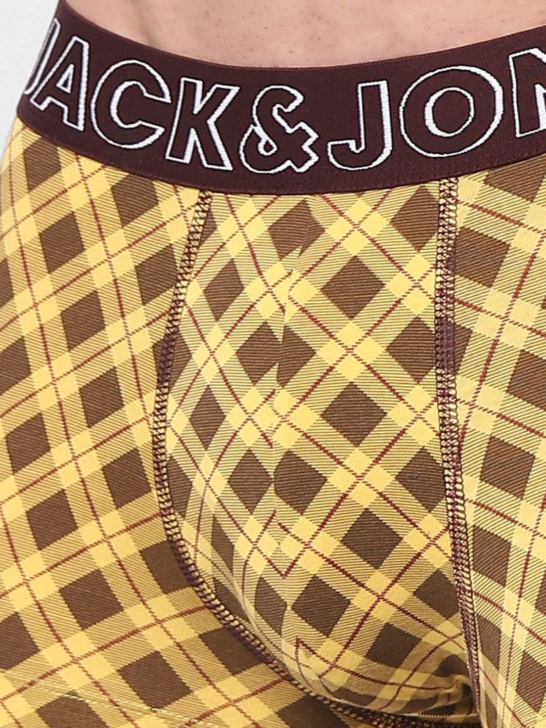 Yellow Printed Trunks