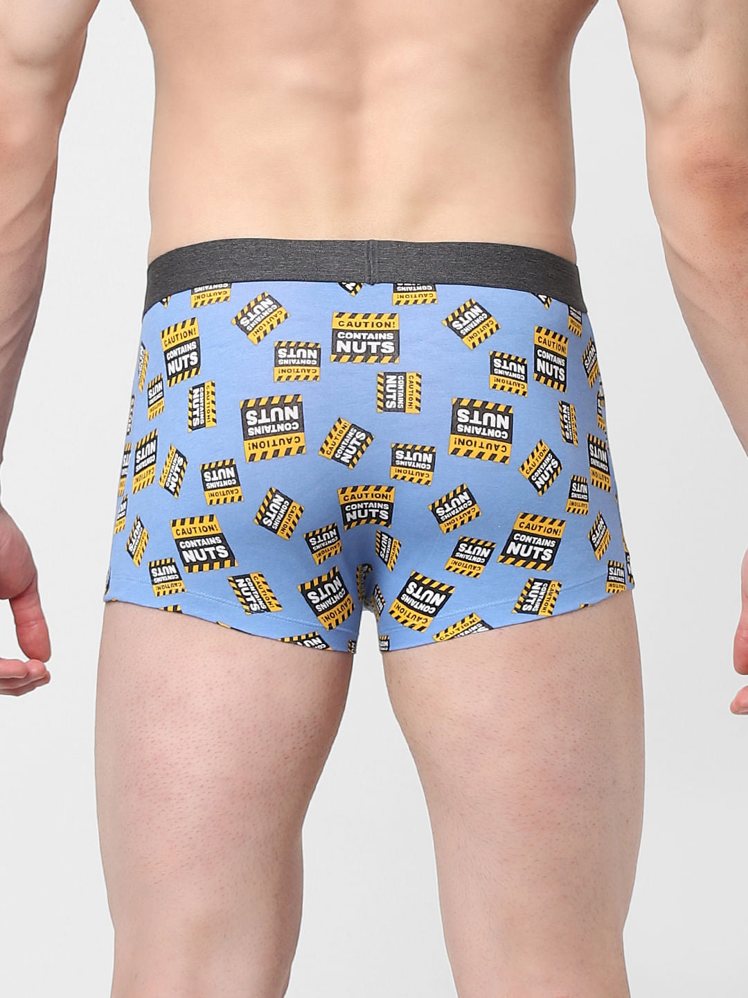 Blue Printed Trunks