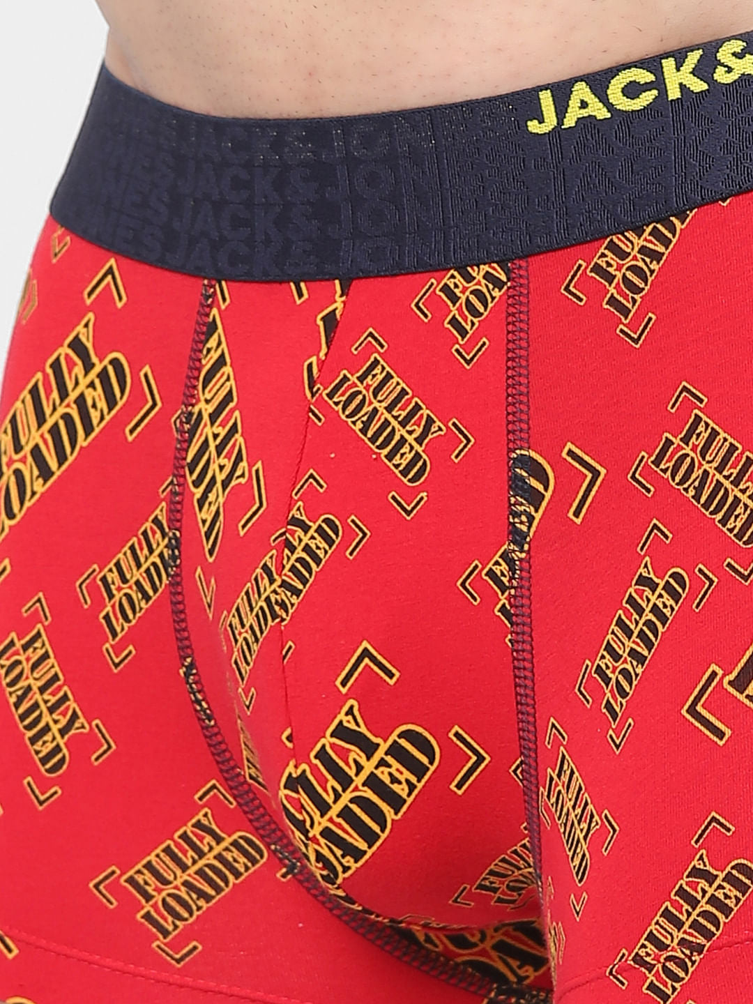 Red Printed Trunks