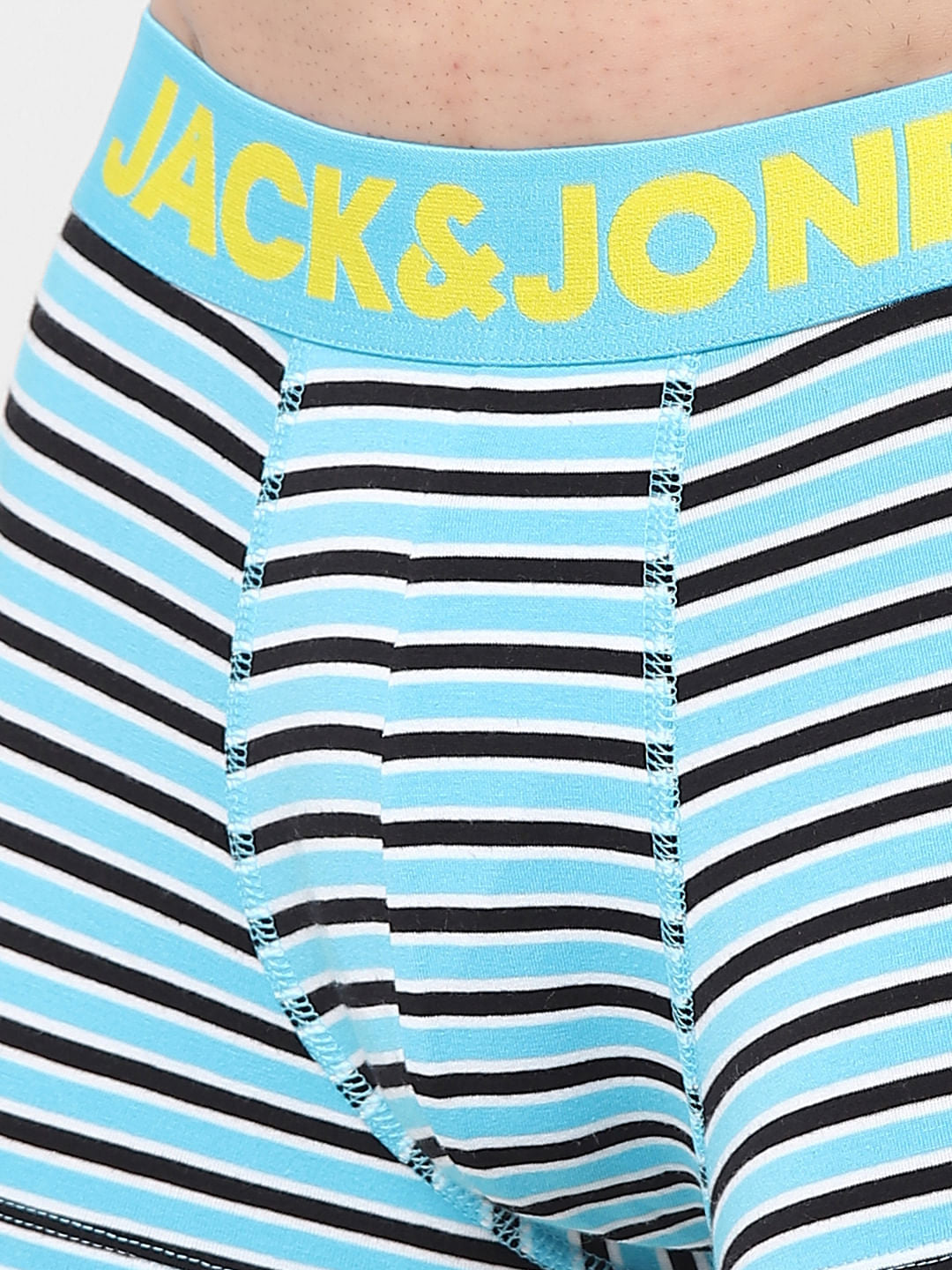 Pack Of 2 Blue & Yellow Striped Trunks