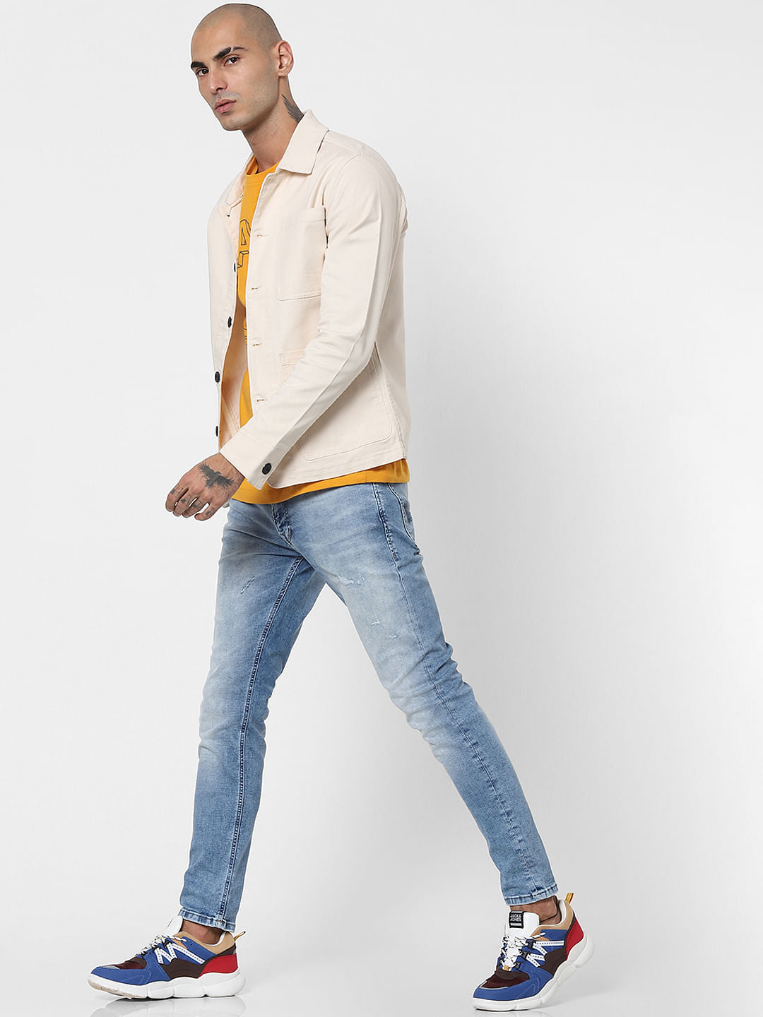 Blue Low Rise Liam Skinny Fit Jeans