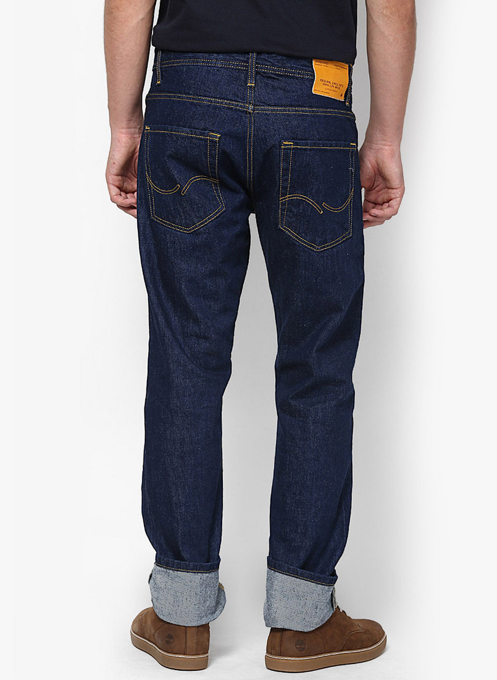 Dark Blue Solid Denim Jeans