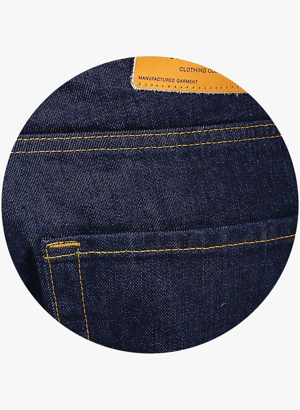 Dark Blue Solid Denim Jeans