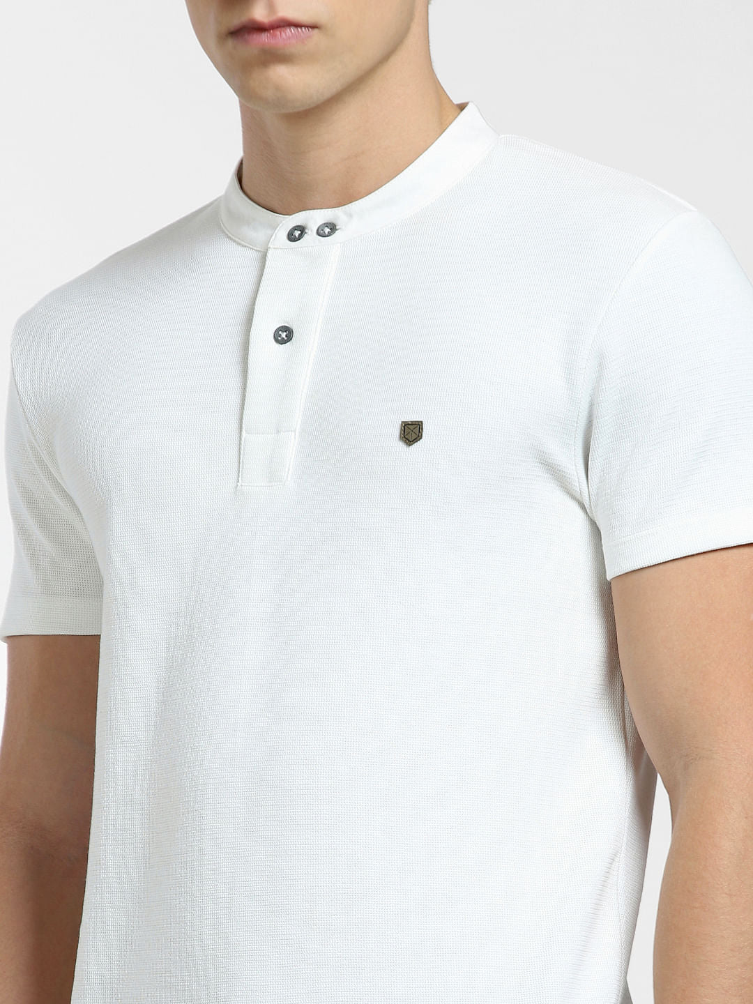 White Henley T-shirt