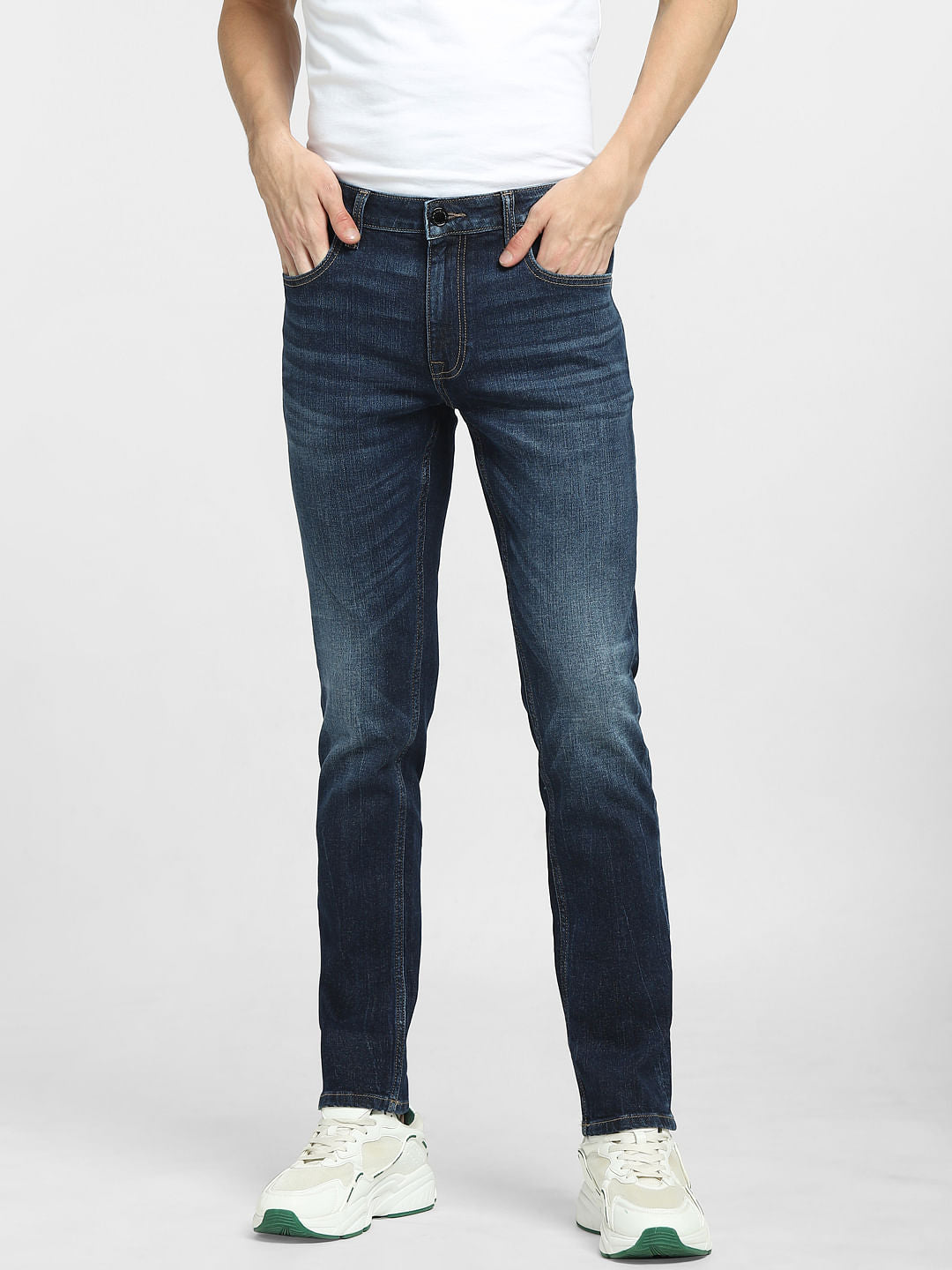 Dark Blue Low Rise Ben Skinny Jeans