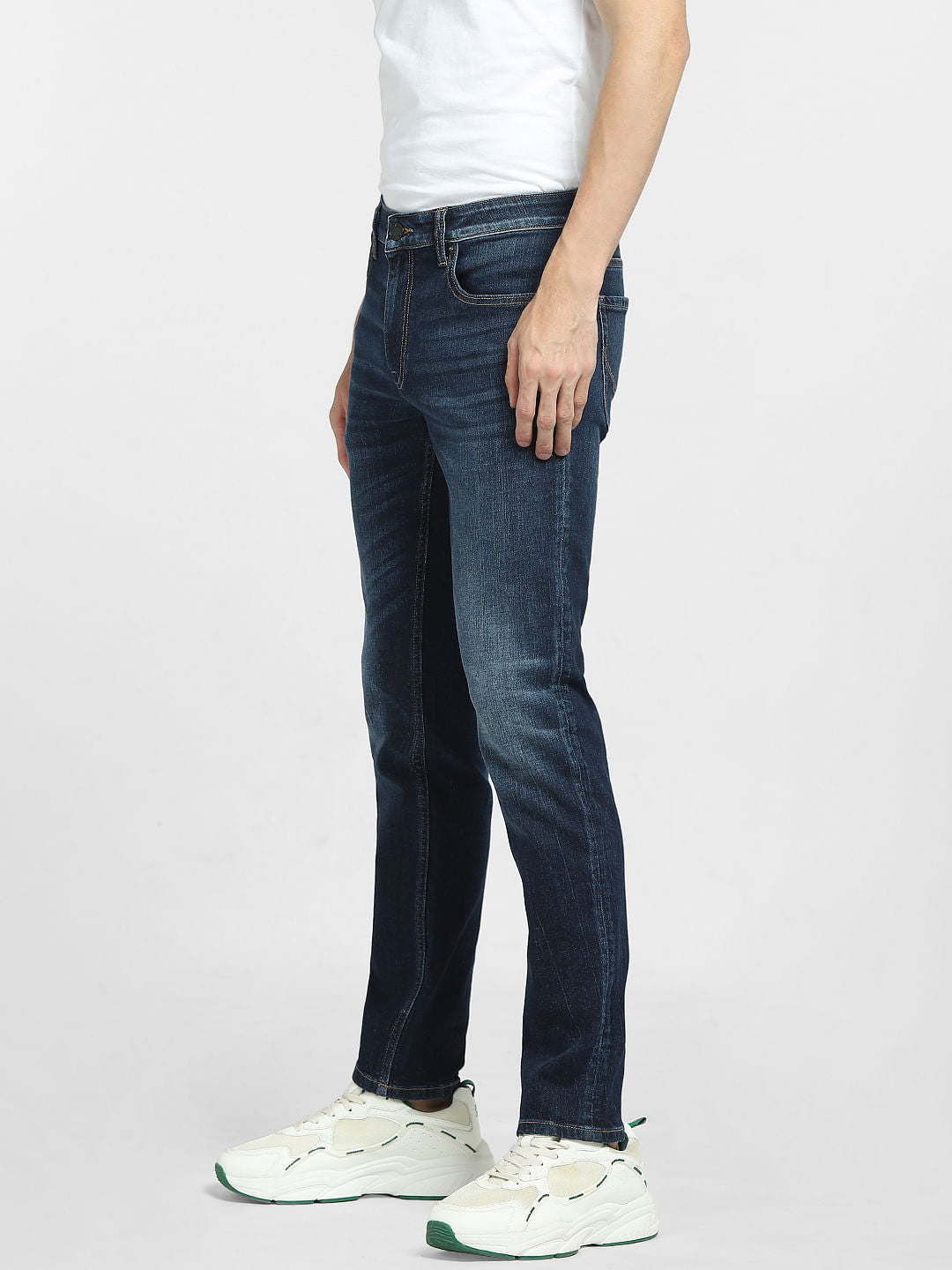 Dark Blue Low Rise Ben Skinny Jeans