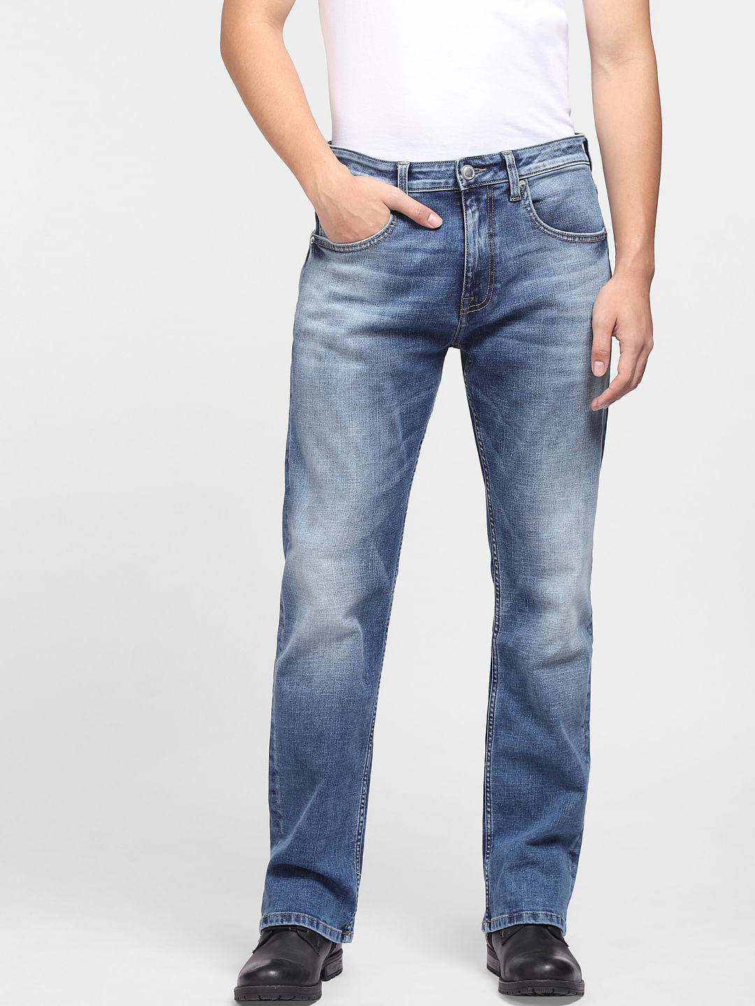 Blue High Rise Ray Bootcut Jeans