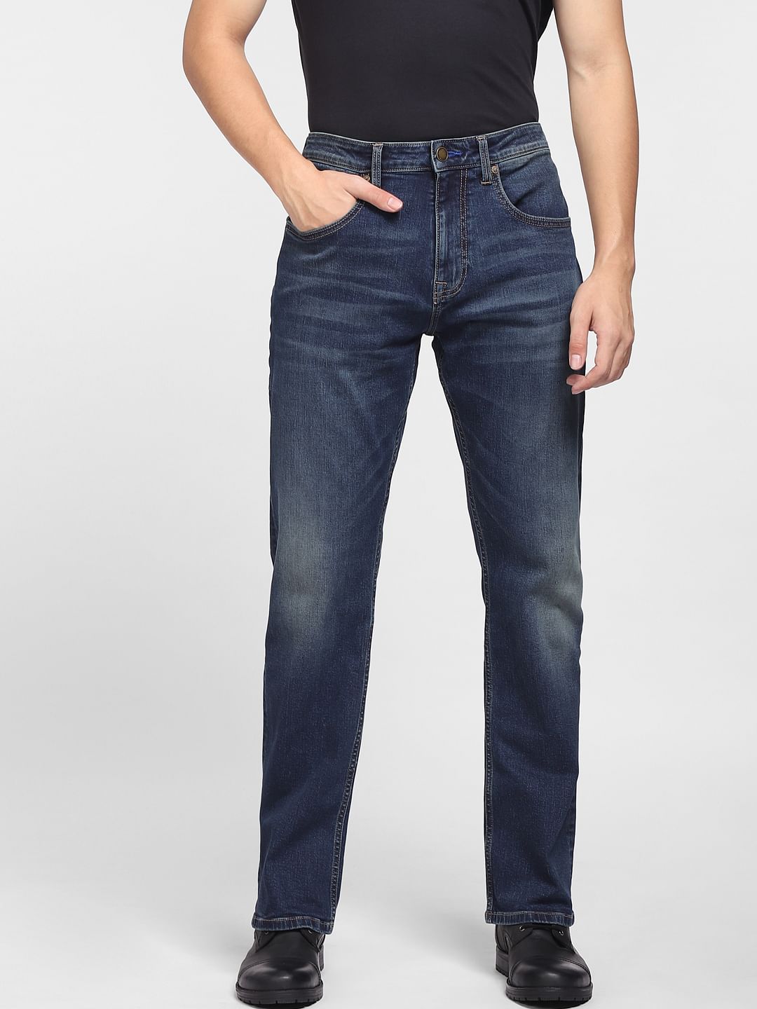 Dark Blue High Rise Ray Bootcut Jeans