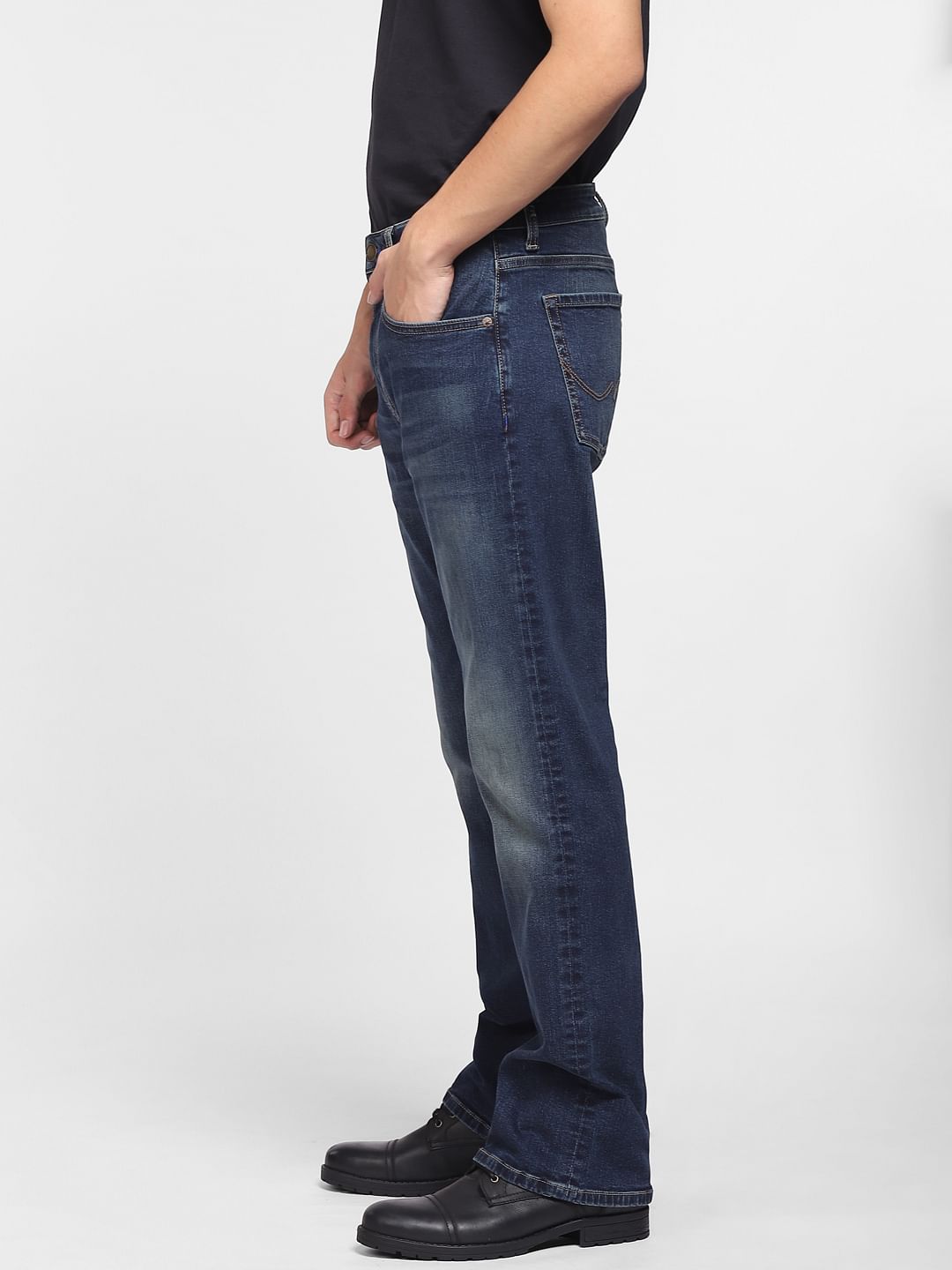 Dark Blue High Rise Ray Bootcut Jeans