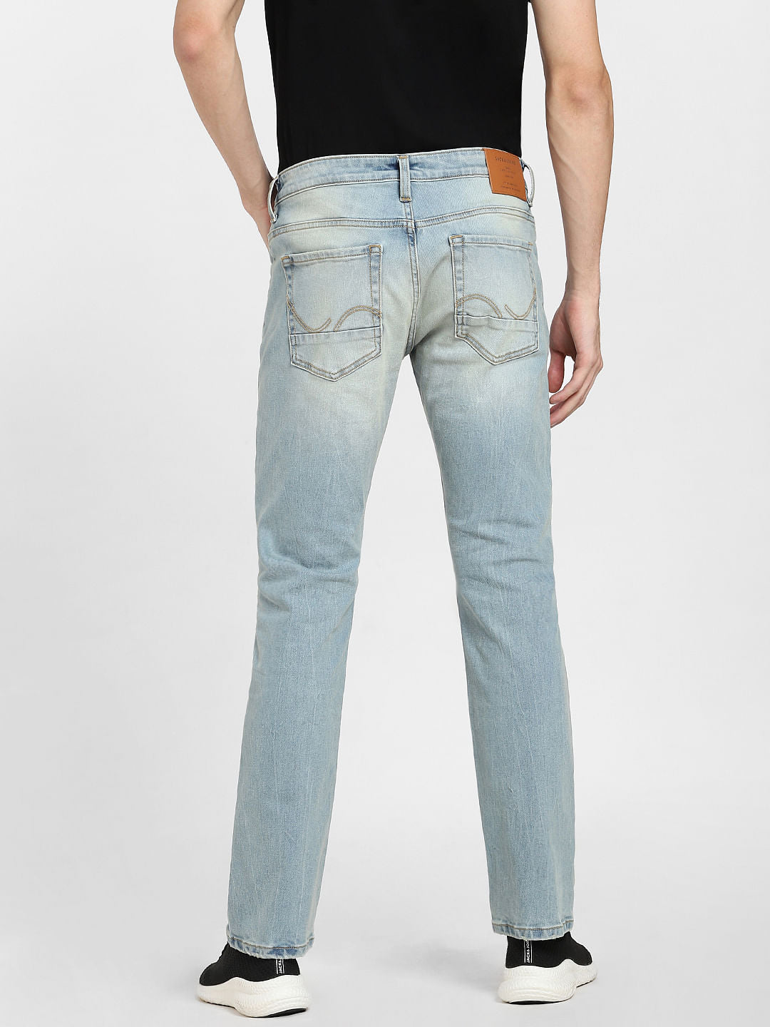 Light Blue Mid Rise Clark Regular Jeans