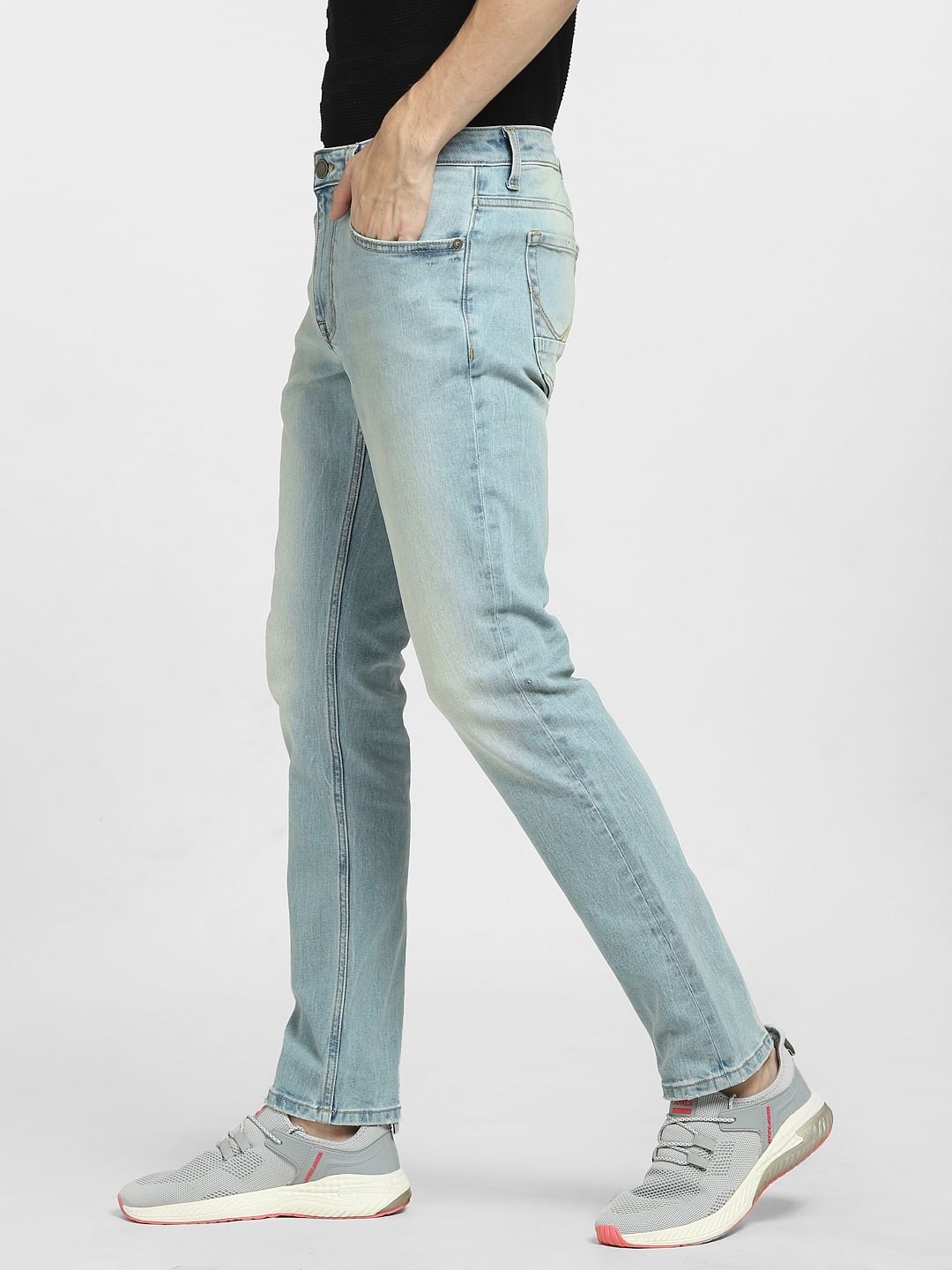 Blue Low Rise Glenn Slim Fit Jeans