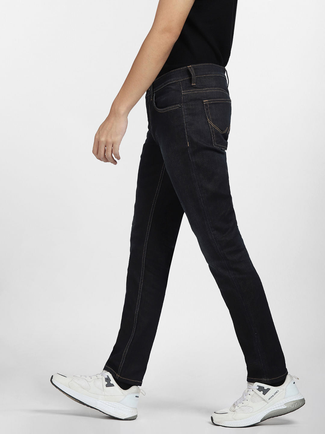 Dark Blue Low Rise Glenn Slim Fit Jeans