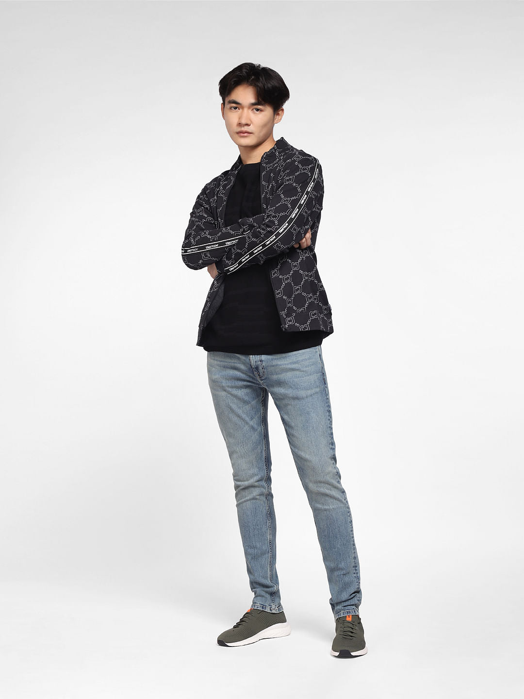 Blue Low Rise Liam Skinny Fit Jeans