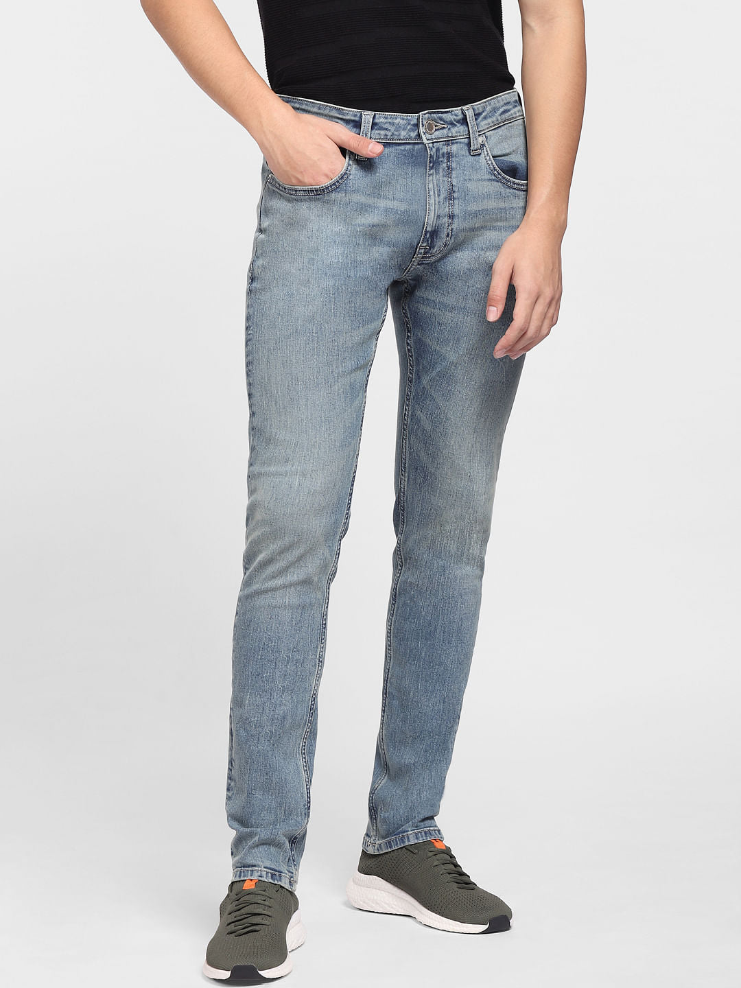 Blue Low Rise Liam Skinny Fit Jeans