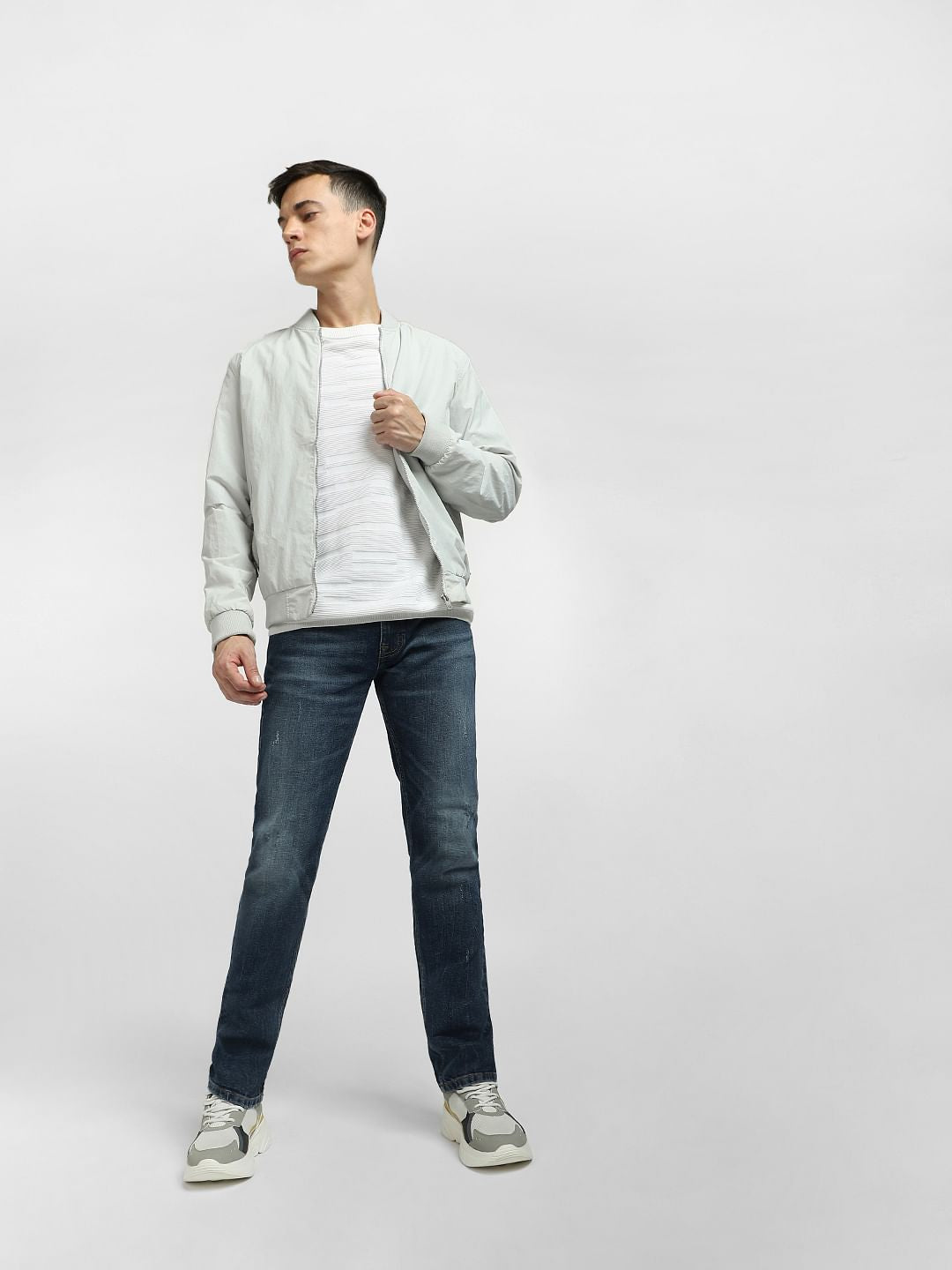 Dark Blue Low Rise Tim Slim Jeans