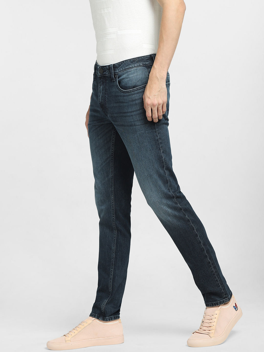Dark Blue Low Rise Ben Skinny Jeans