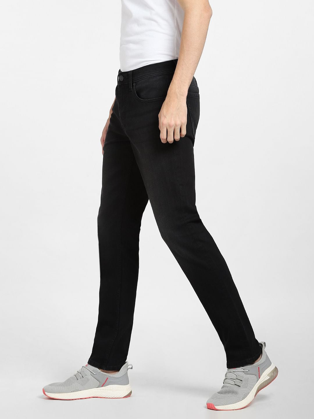 Black Low Rise Glenn Slim Fit Jeans