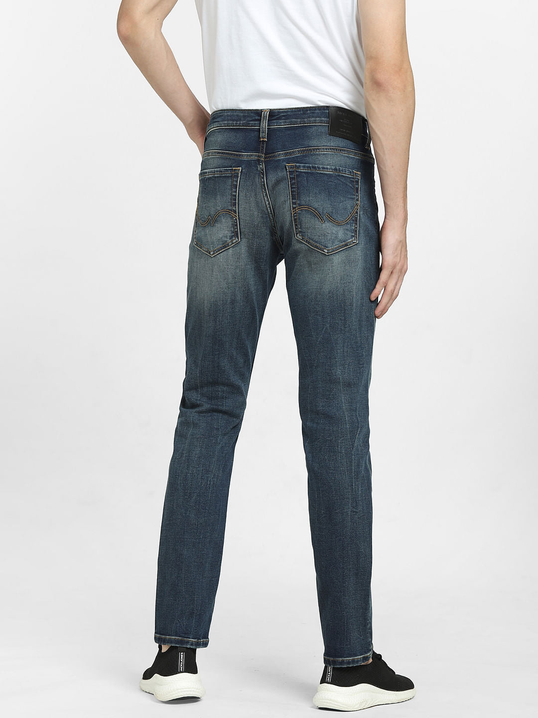 Dark Blue Low Rise Glenn Slim Fit Jeans