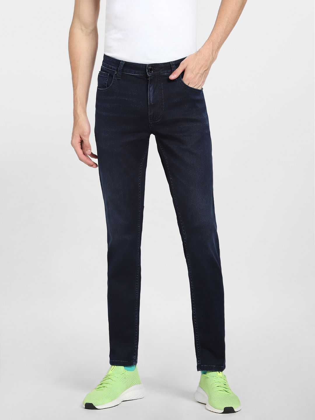 Dark Blue Low Rise Ben Skinny Jeans