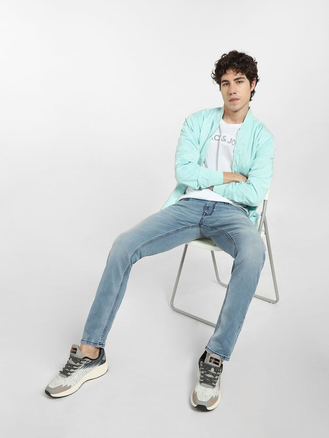 Light Blue Low Rise Glenn Slim Jeans