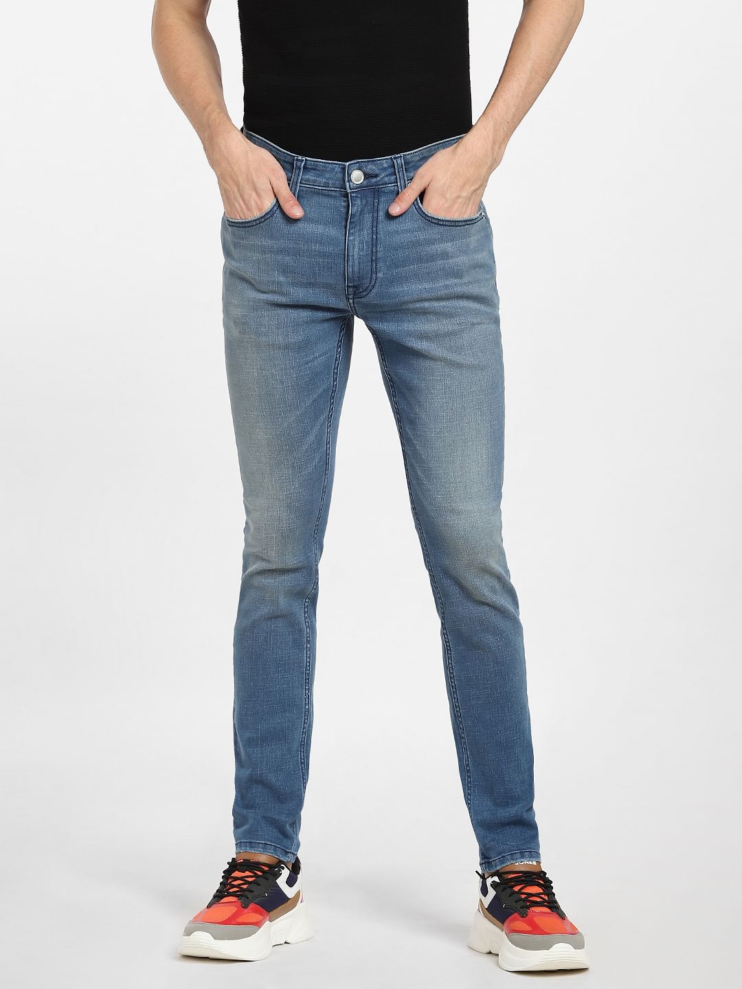 Blue Low Rise Liam Skinny Jeans