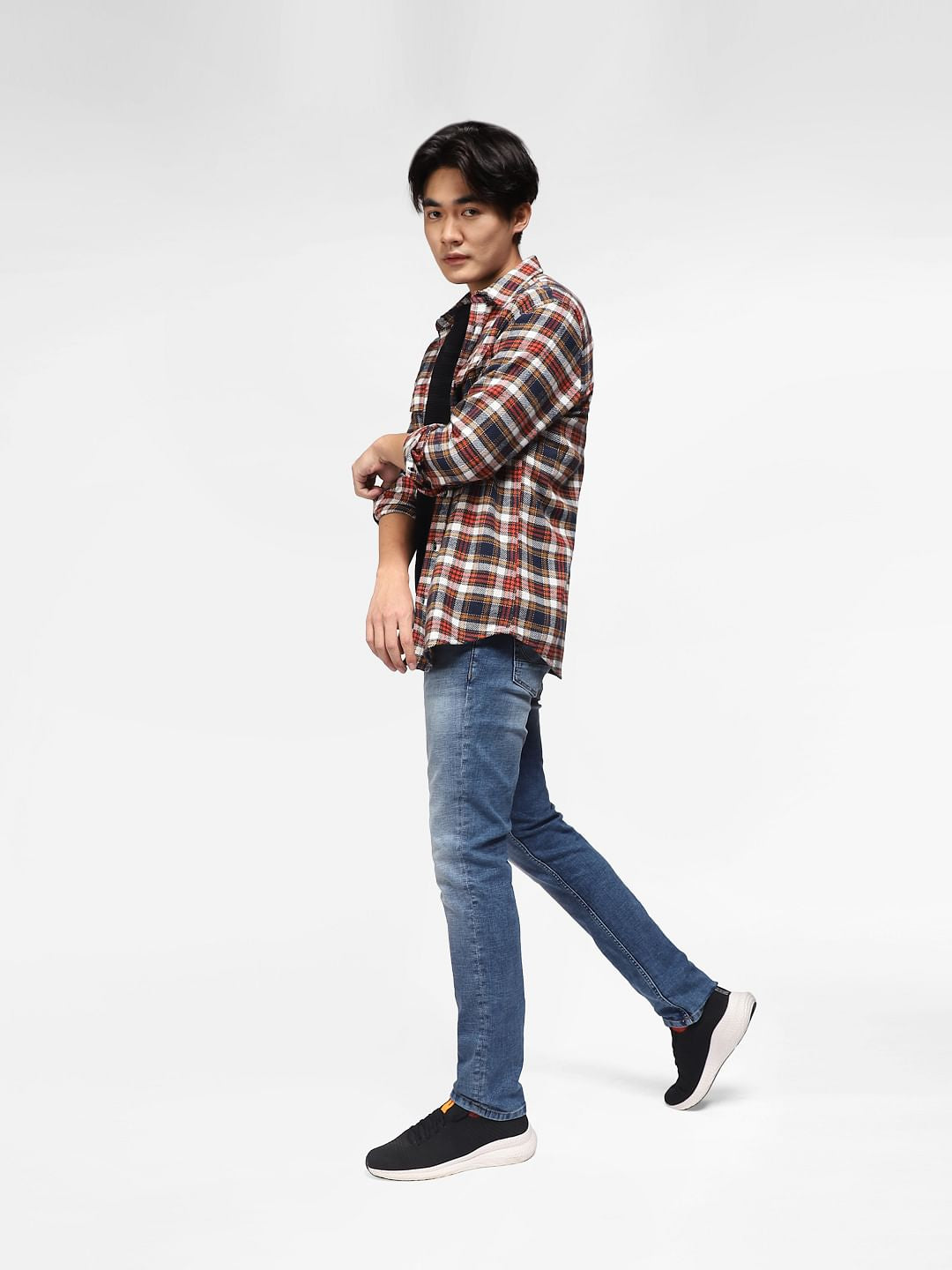 Blue Low Rise Ben Skinny Fit Jeans