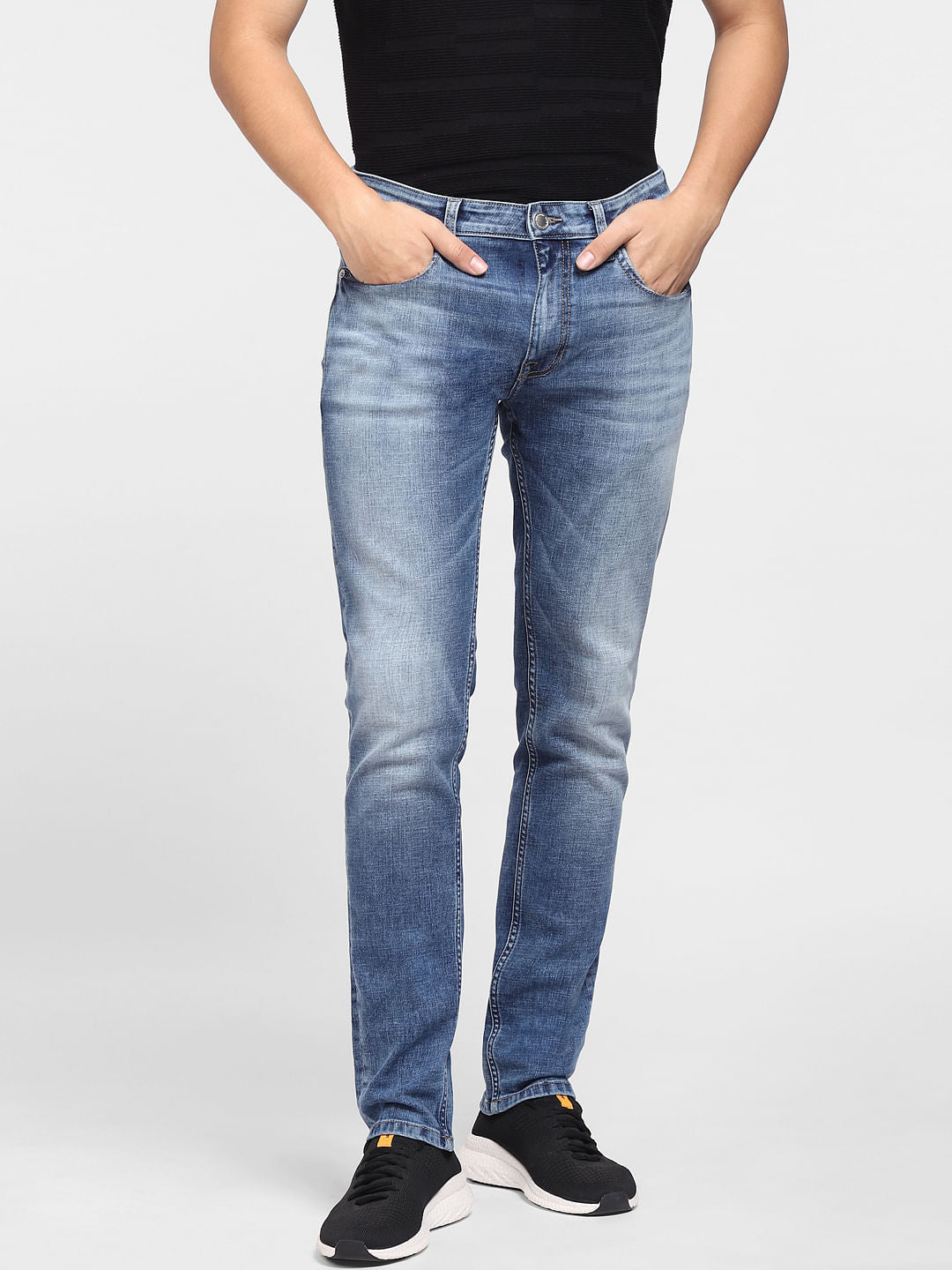 Blue Low Rise Ben Skinny Fit Jeans