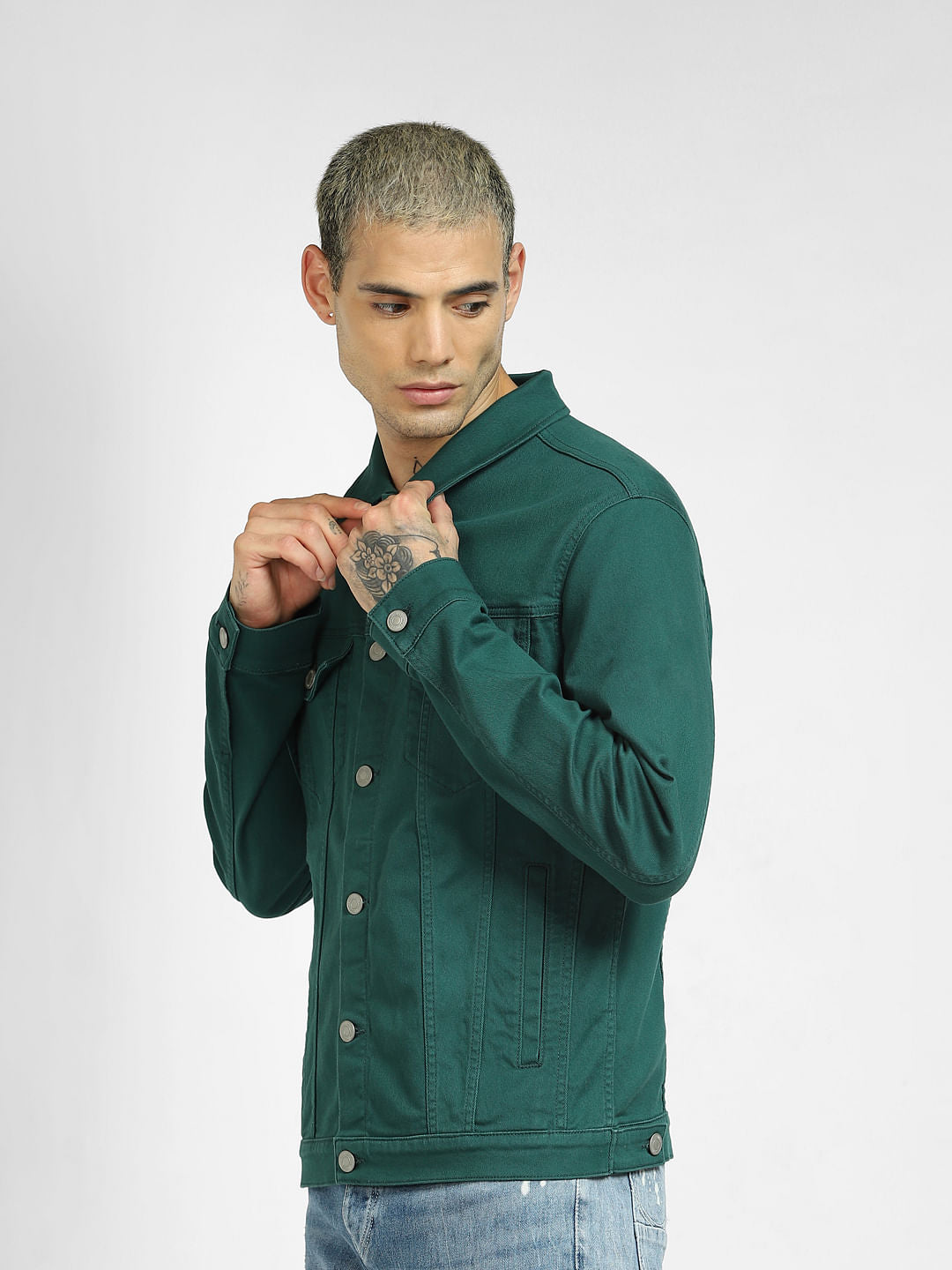 Green Denim Jacket