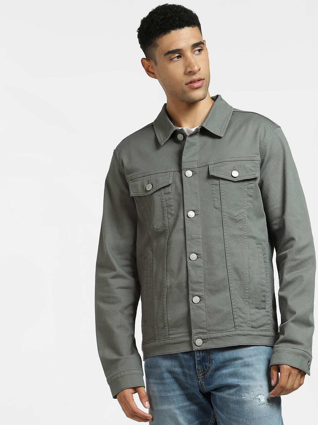Grey Denim Jacket