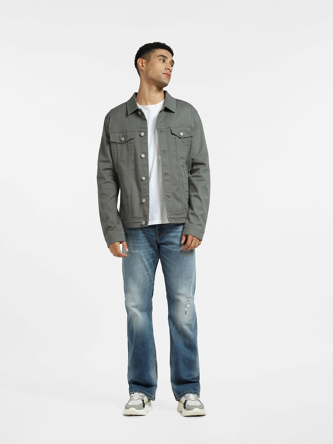 Grey Denim Jacket