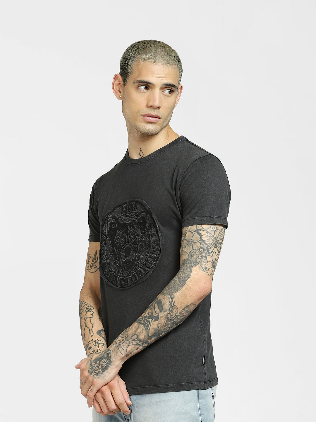 Dark Grey Crew Neck T-shirt